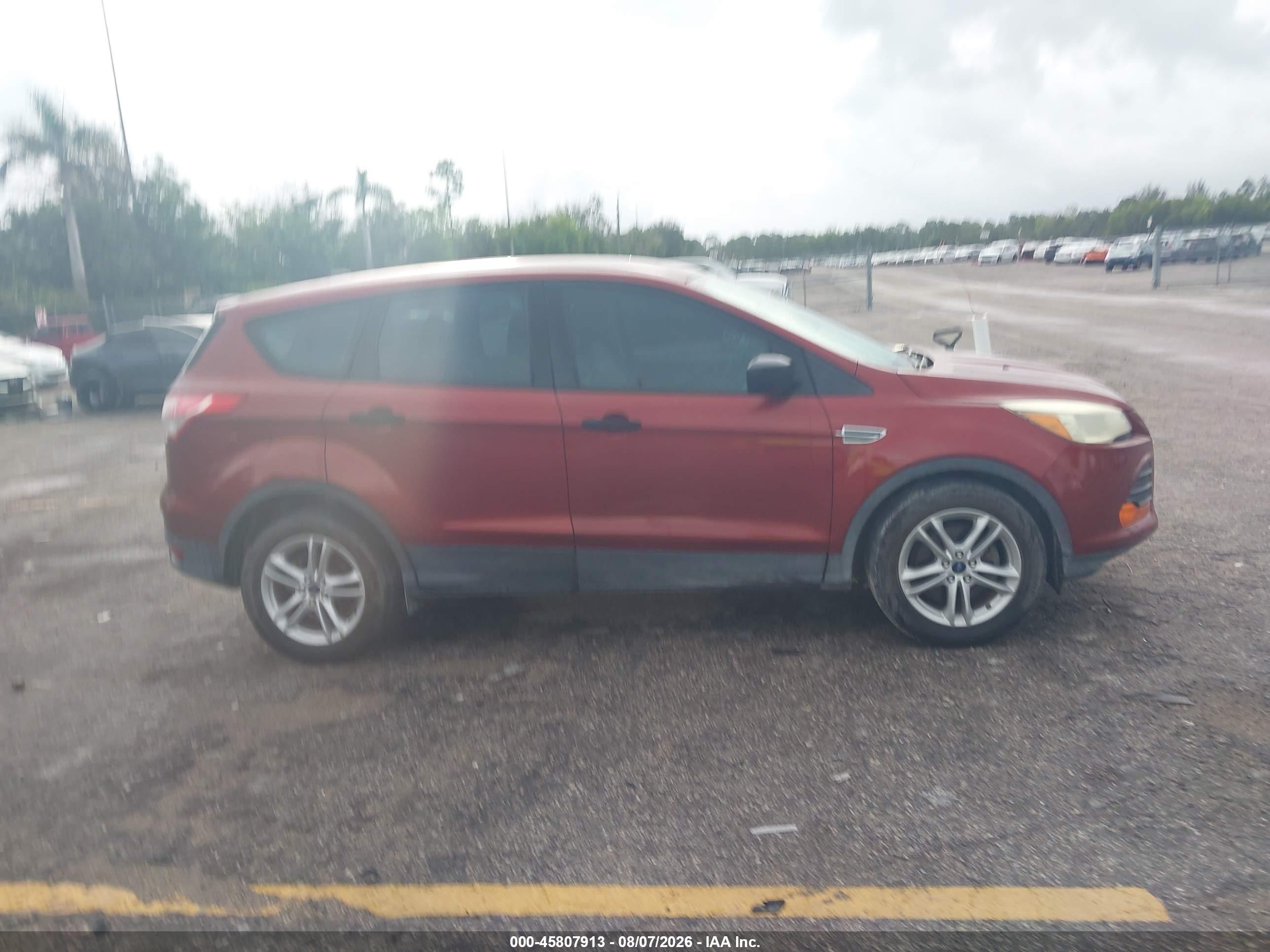 2015 Ford Escape S Orange vin: 1FMCU0F78FUC11644