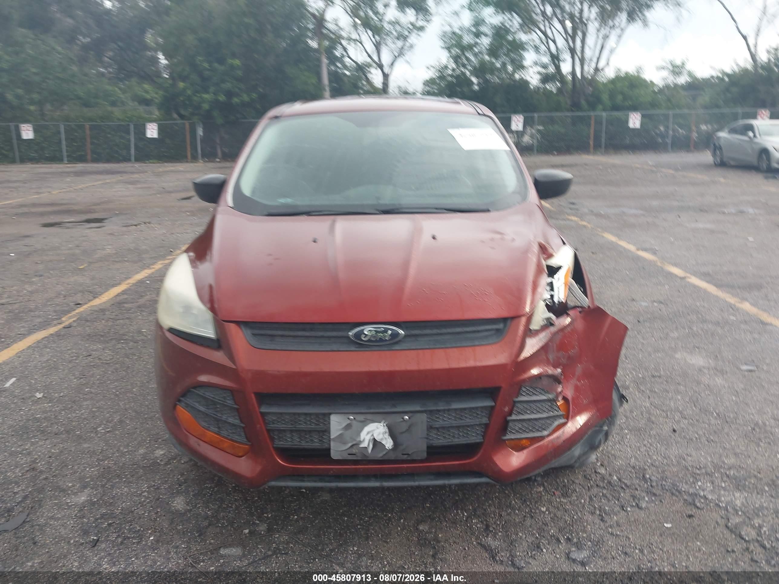 2015 Ford Escape S Orange vin: 1FMCU0F78FUC11644