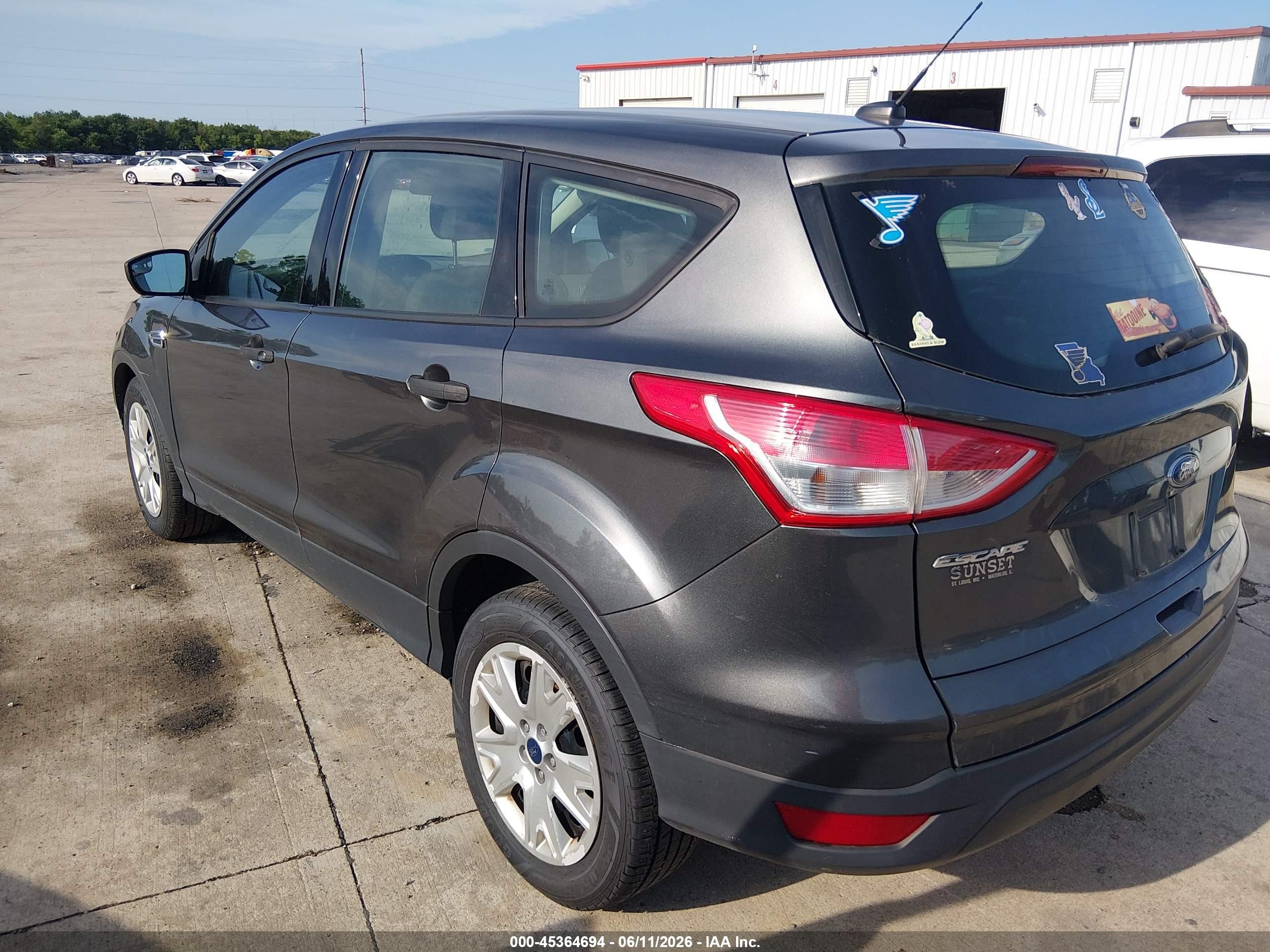 2015 Ford Escape S Silver vin: 1FMCU0F78FUC25351