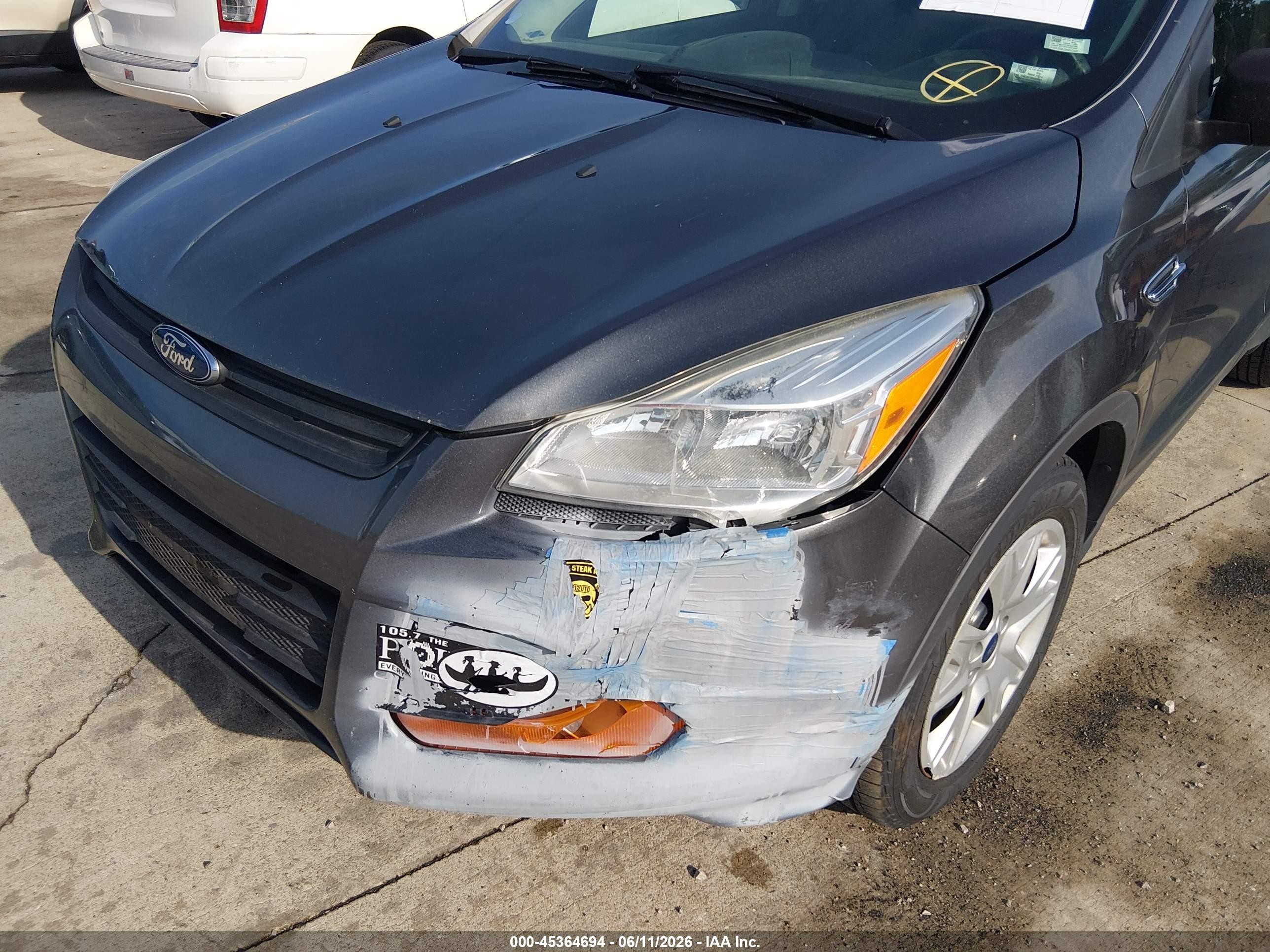 2015 Ford Escape S Silver vin: 1FMCU0F78FUC25351