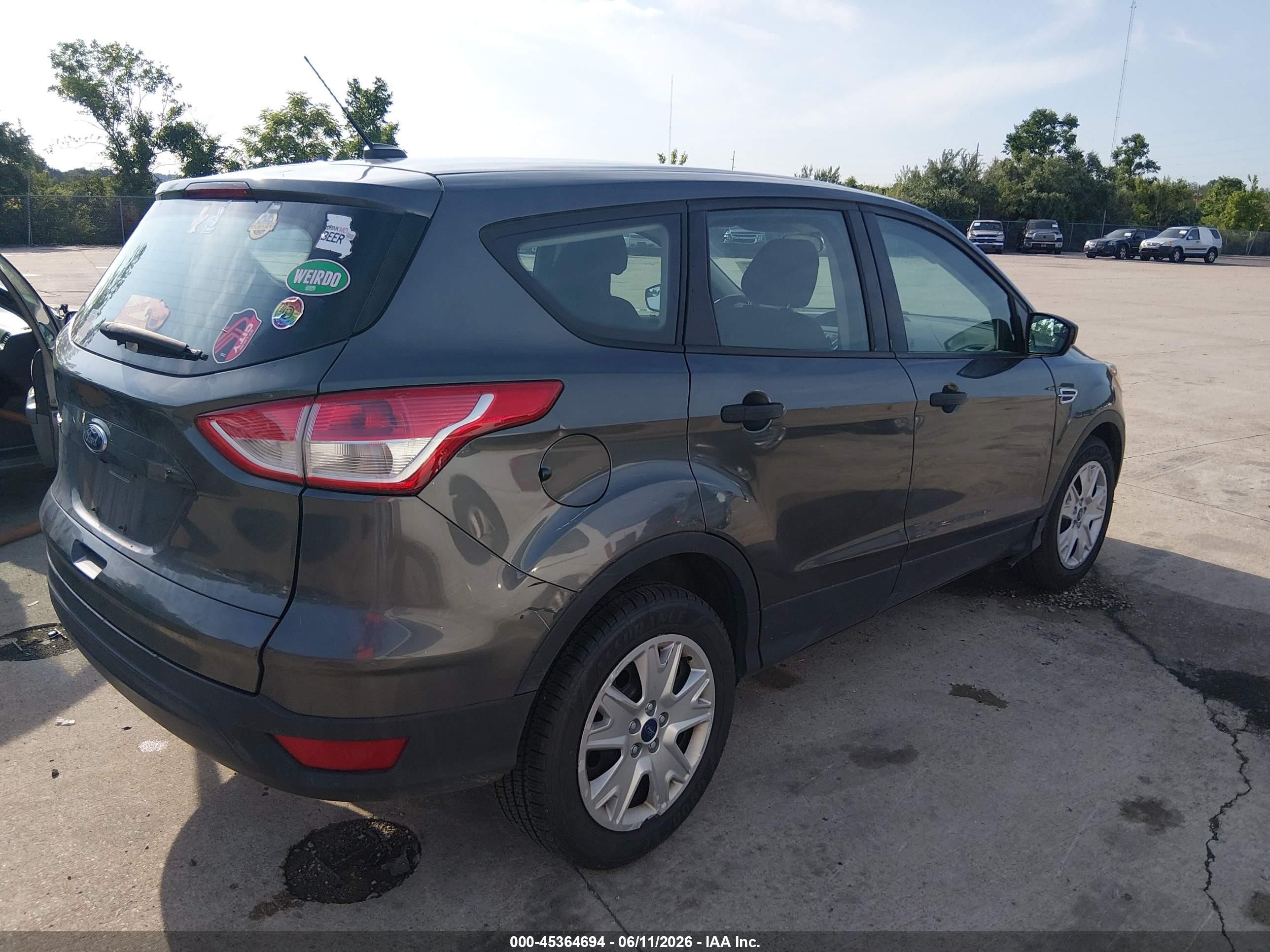 2015 Ford Escape S Silver vin: 1FMCU0F78FUC25351