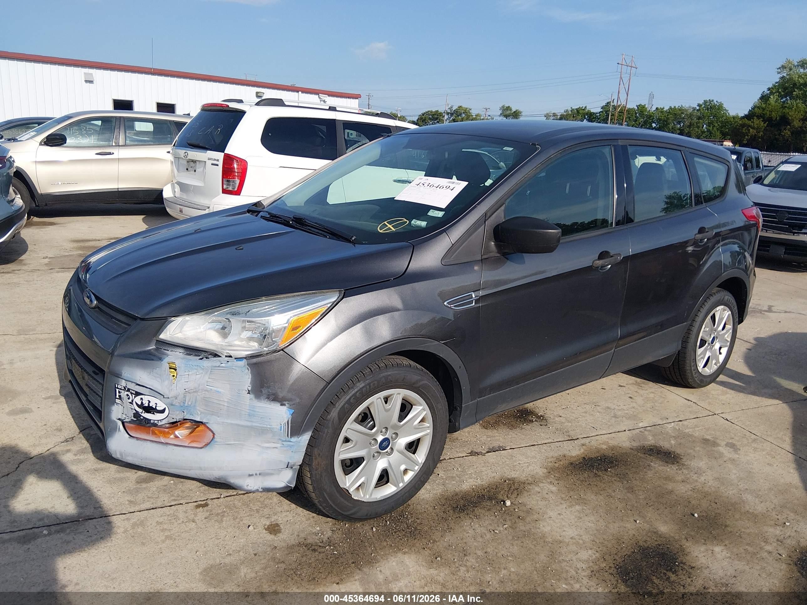 2015 Ford Escape S Silver vin: 1FMCU0F78FUC25351