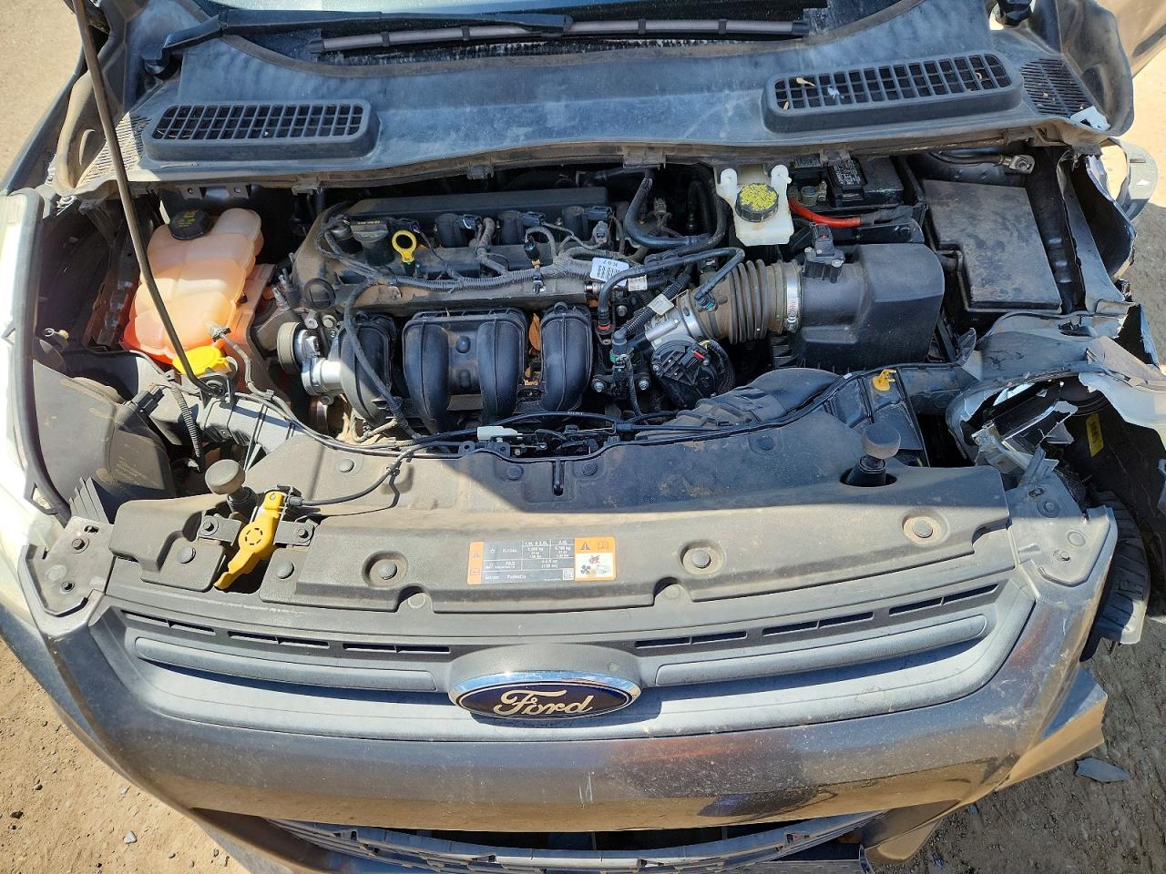 2015 Ford Escape S Серый vin: 1FMCU0F78FUC36799