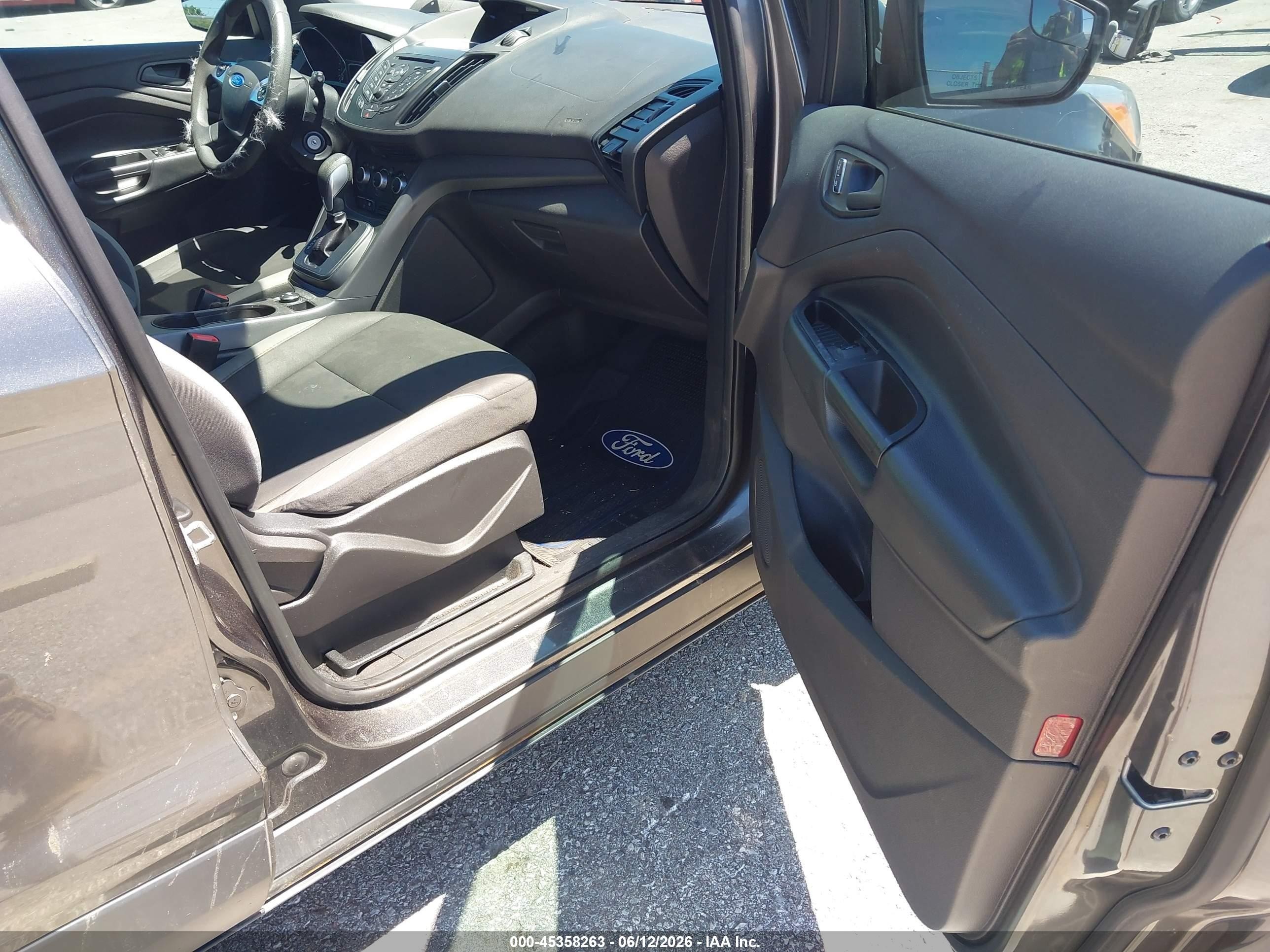 2015 Ford Escape S Black vin: 1FMCU0F78FUC62254