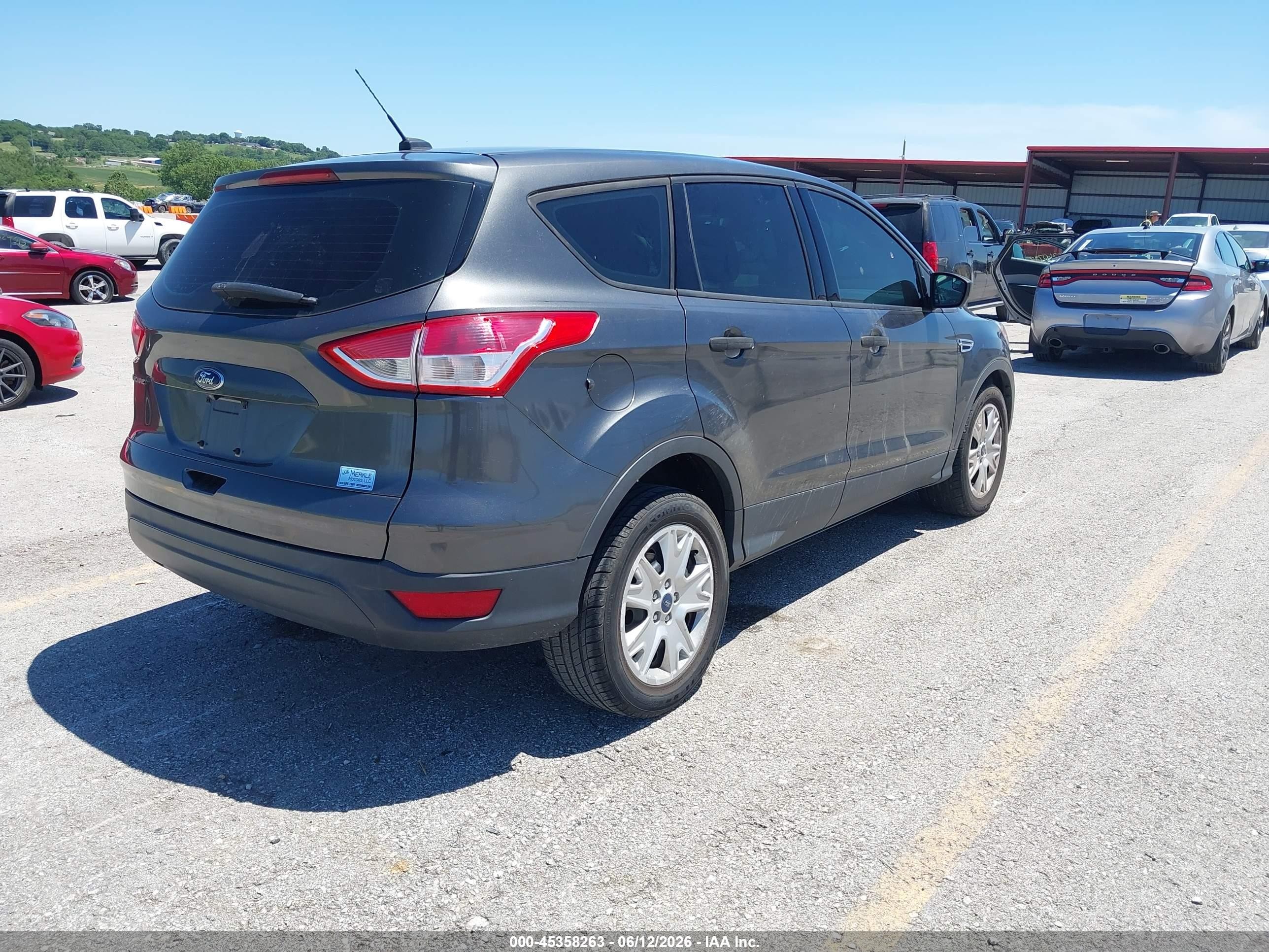 2015 Ford Escape S Black vin: 1FMCU0F78FUC62254