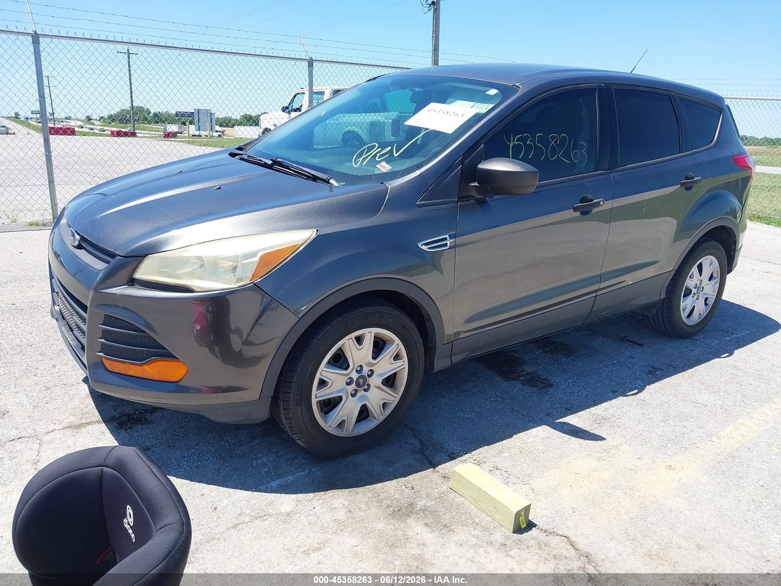 2015 Ford Escape S Black vin: 1FMCU0F78FUC62254