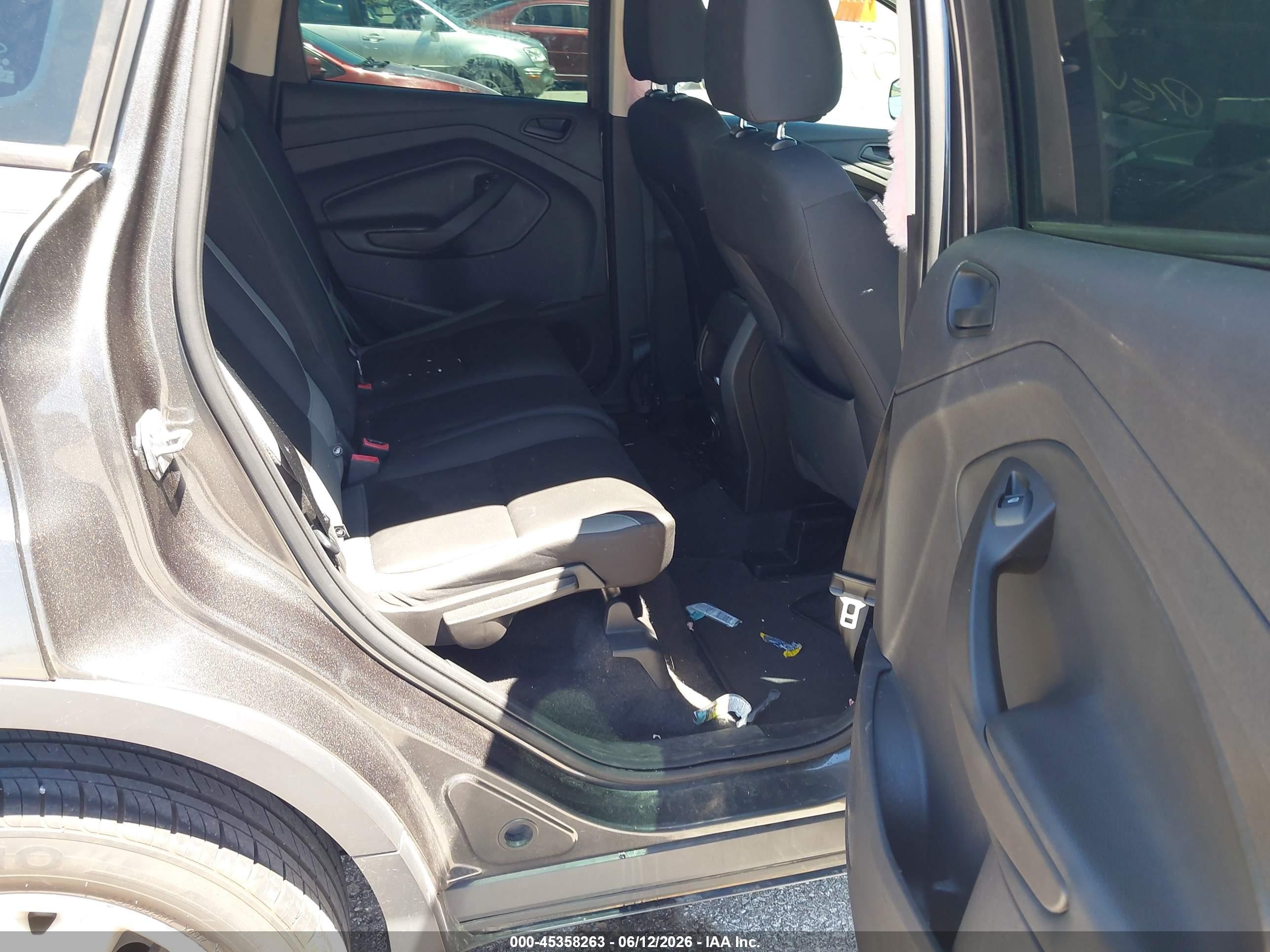 2015 Ford Escape S Black vin: 1FMCU0F78FUC62254