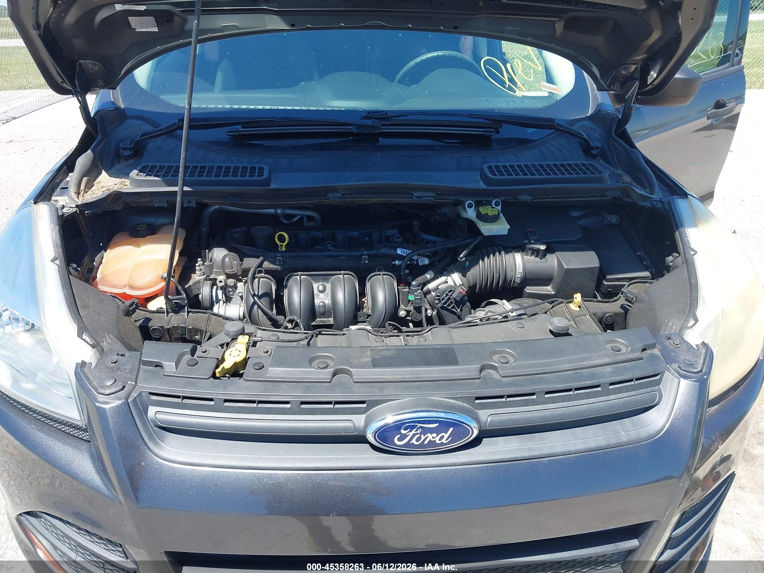 2015 Ford Escape S Black vin: 1FMCU0F78FUC62254