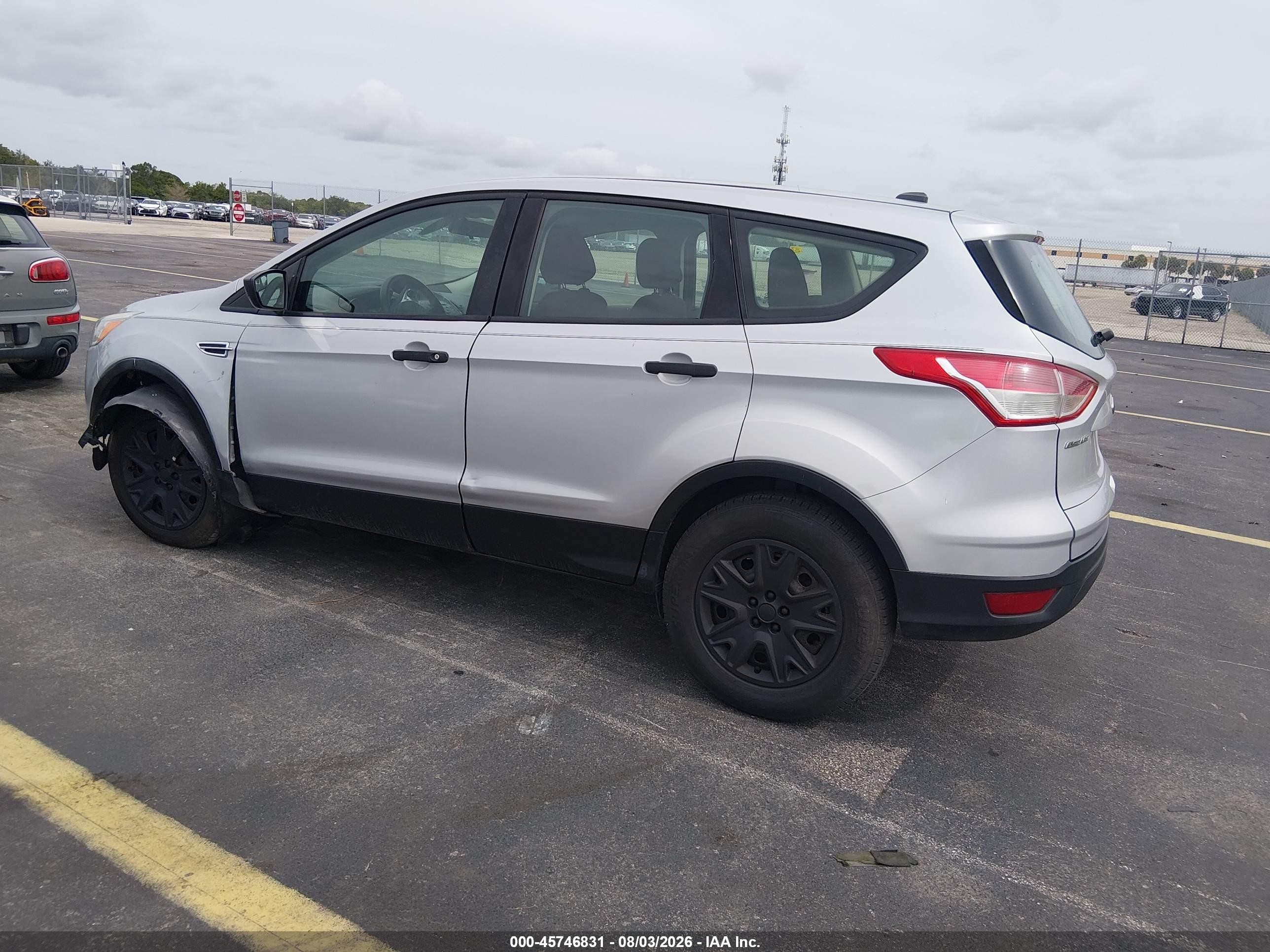 2016 Ford Escape S Gray vin: 1FMCU0F78GUA35342