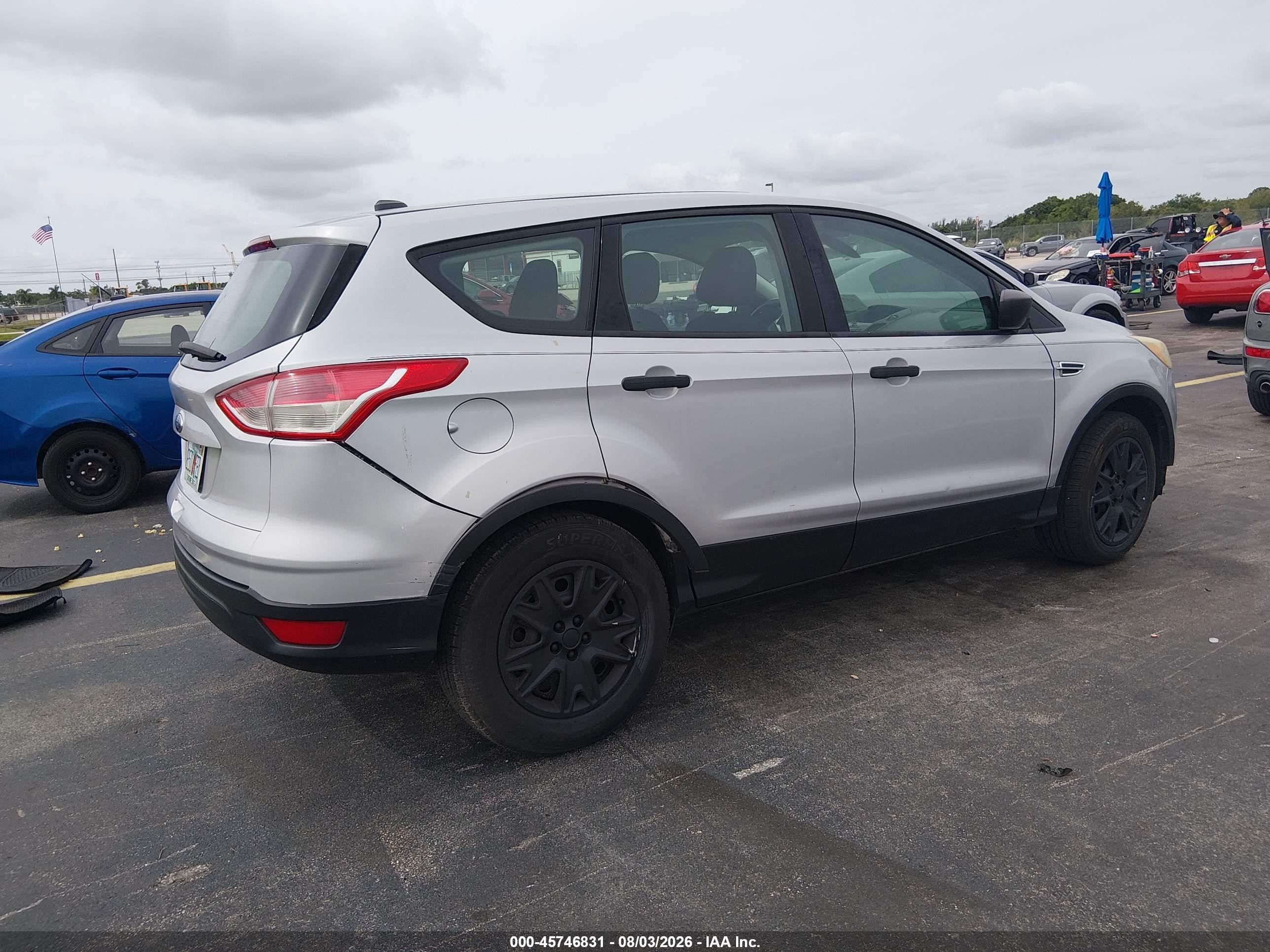 2016 Ford Escape S Gray vin: 1FMCU0F78GUA35342