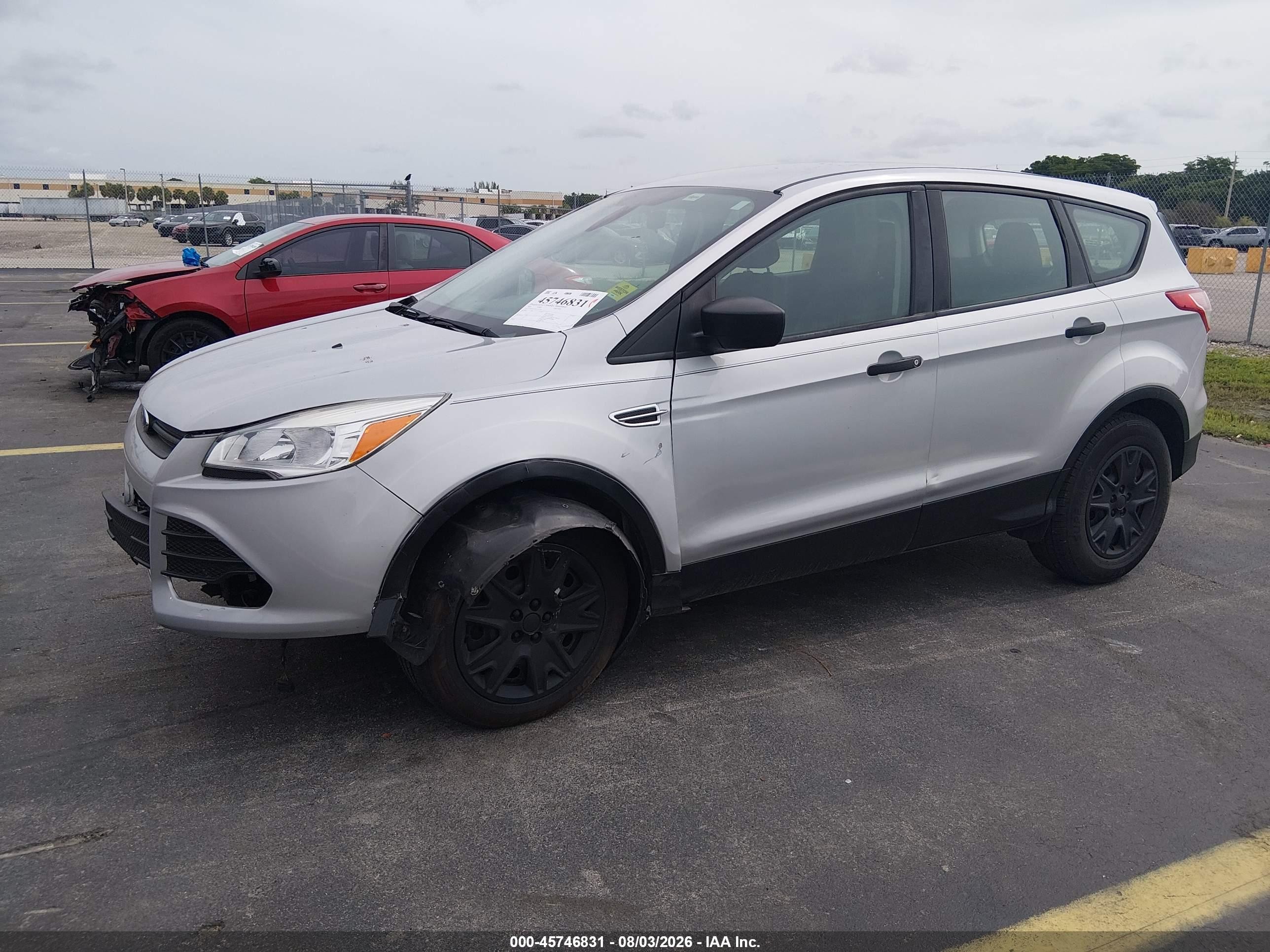2016 Ford Escape S Gray vin: 1FMCU0F78GUA35342