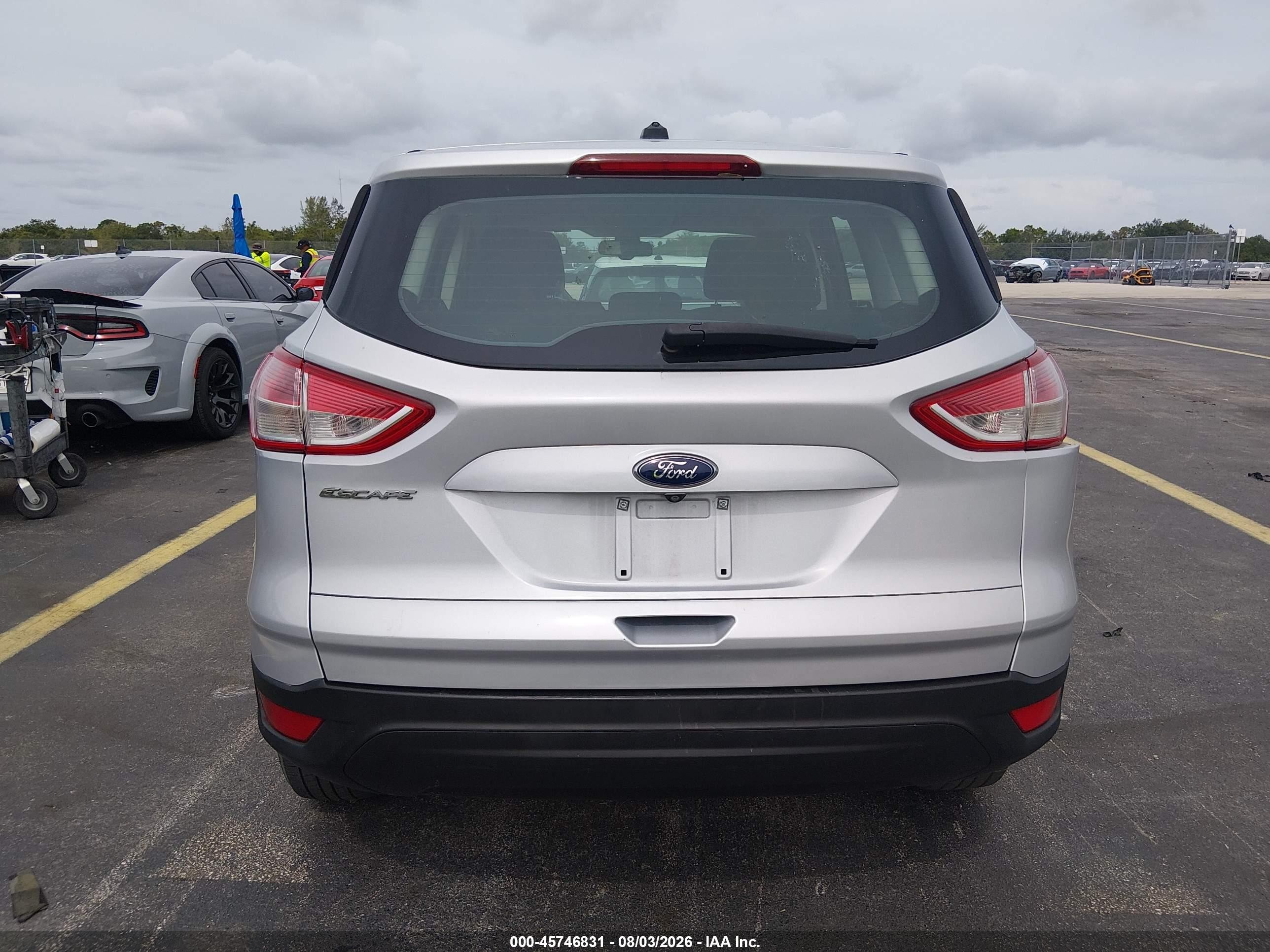 2016 Ford Escape S Gray vin: 1FMCU0F78GUA35342