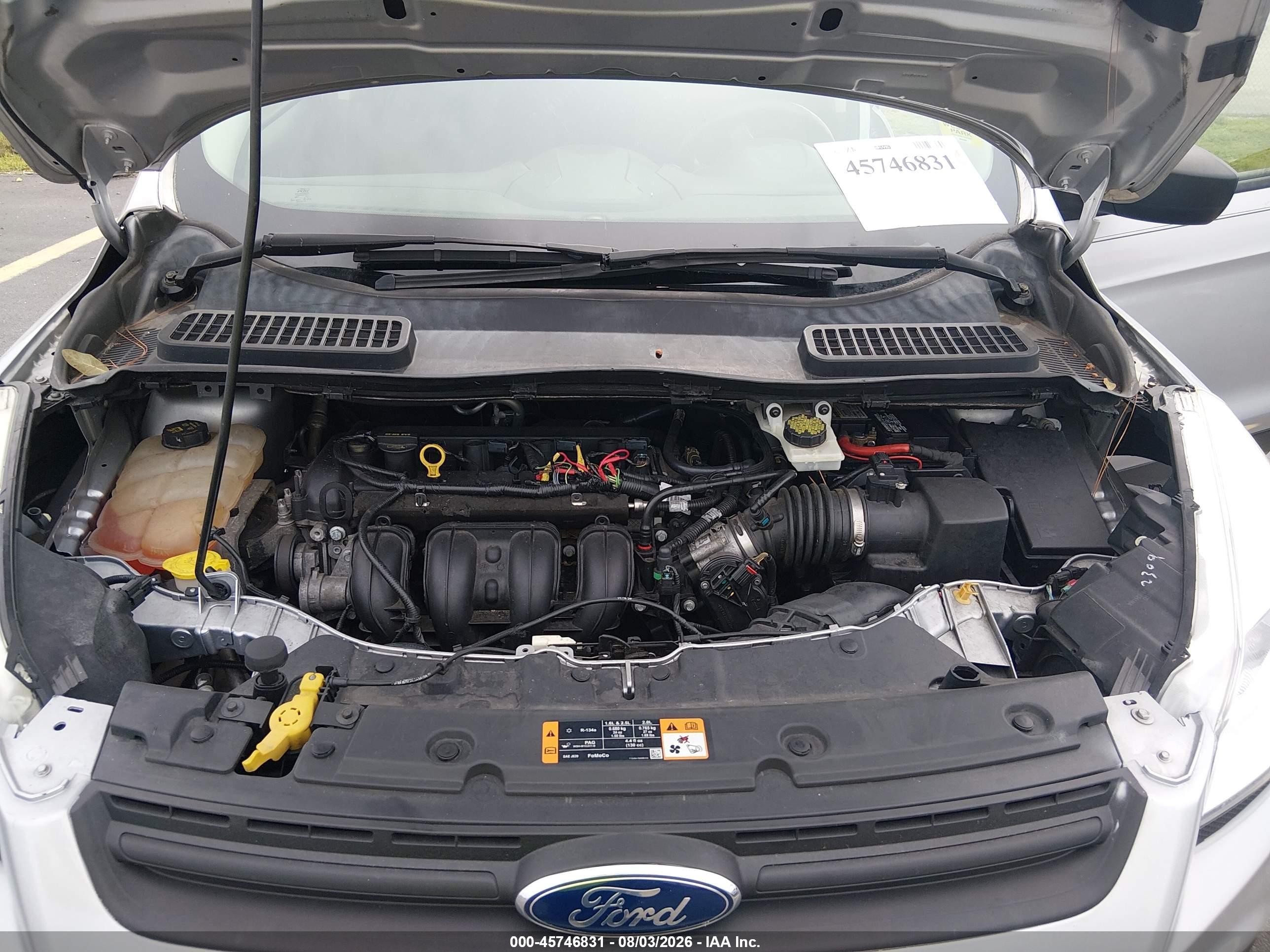 2016 Ford Escape S Gray vin: 1FMCU0F78GUA35342