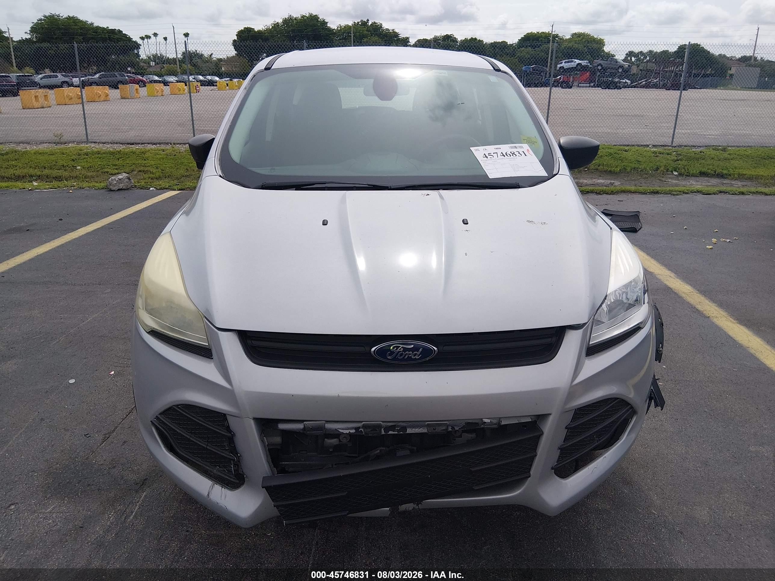 2016 Ford Escape S Gray vin: 1FMCU0F78GUA35342