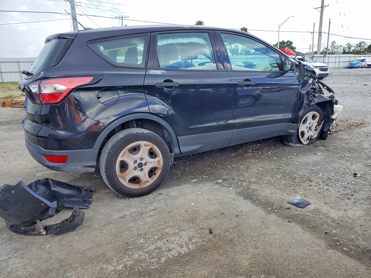 2017 Ford Escape S Black vin: 1FMCU0F78HUD64236