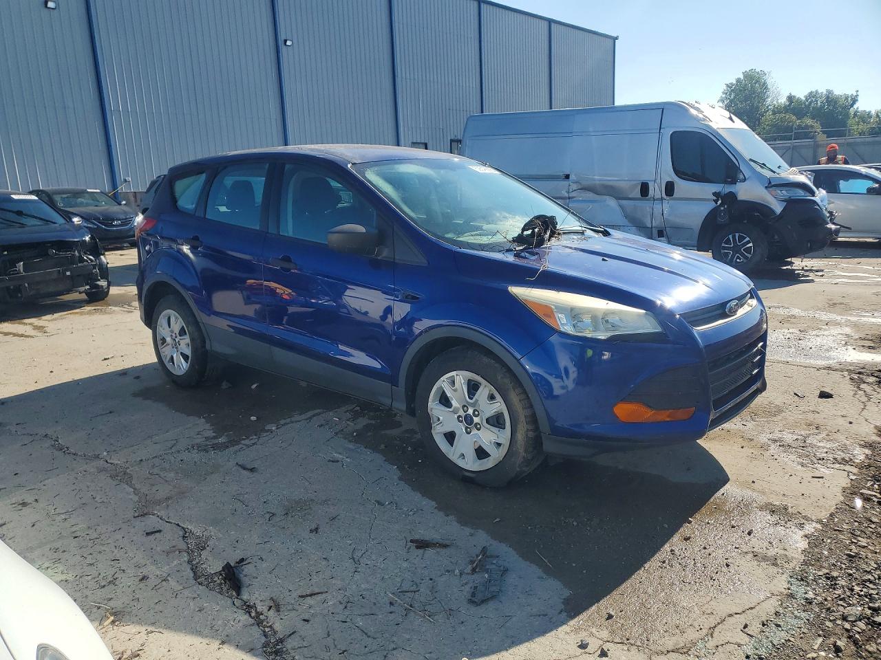 2013 Ford Escape S Blue vin: 1FMCU0F79DUA20442