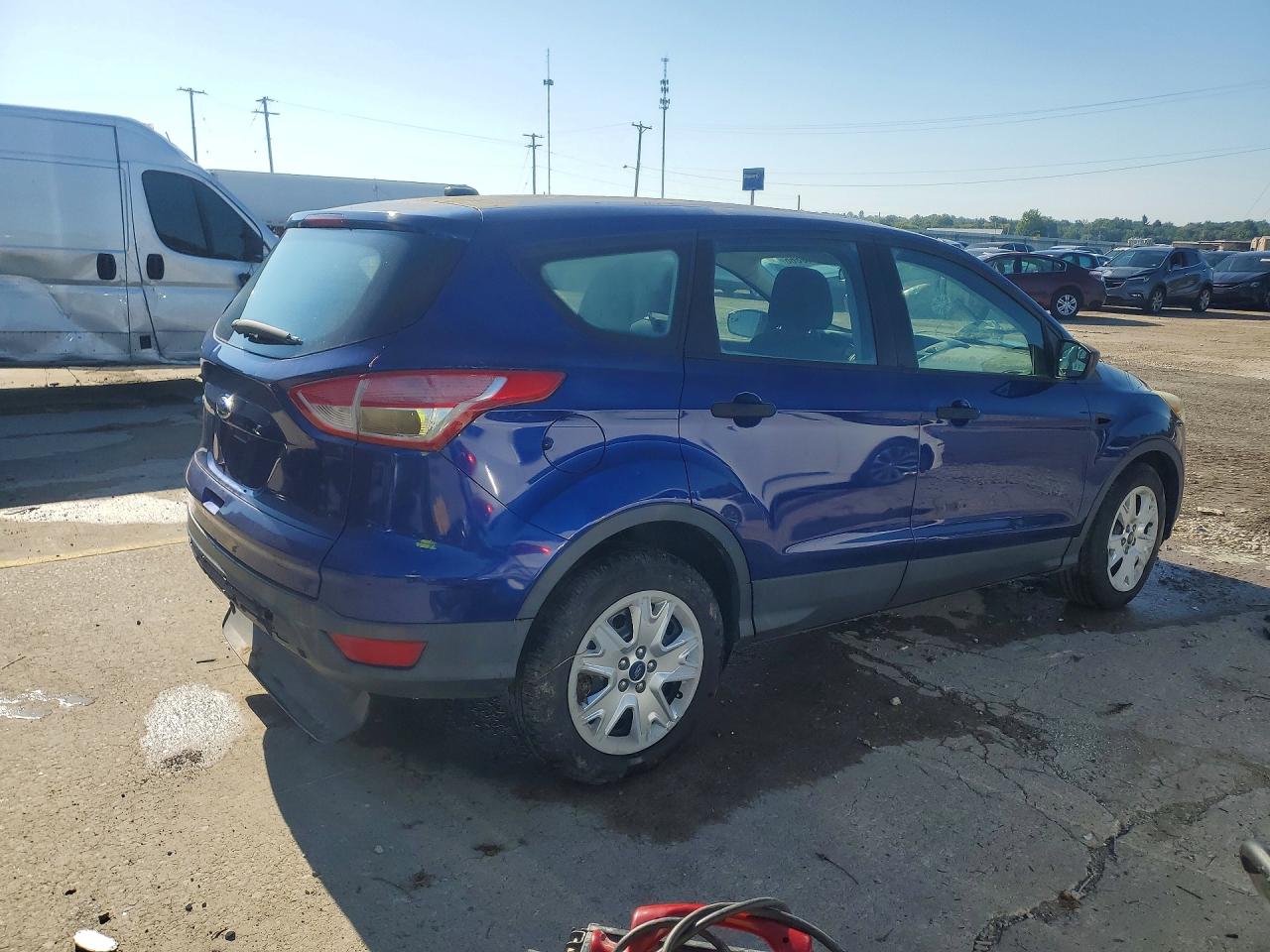 2013 Ford Escape S Blue vin: 1FMCU0F79DUA20442
