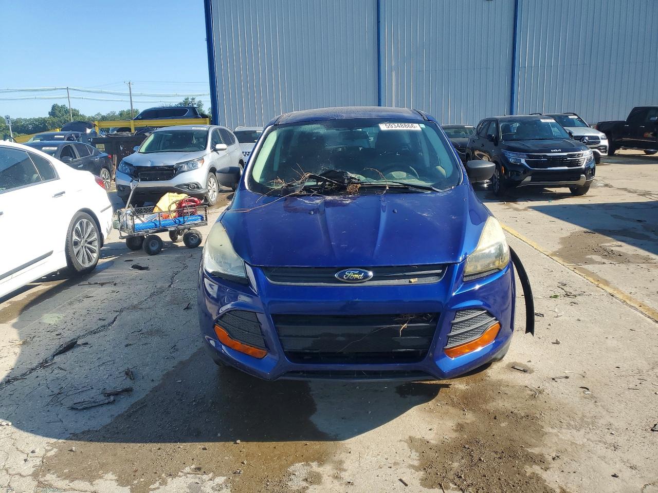 2013 Ford Escape S Blue vin: 1FMCU0F79DUA20442