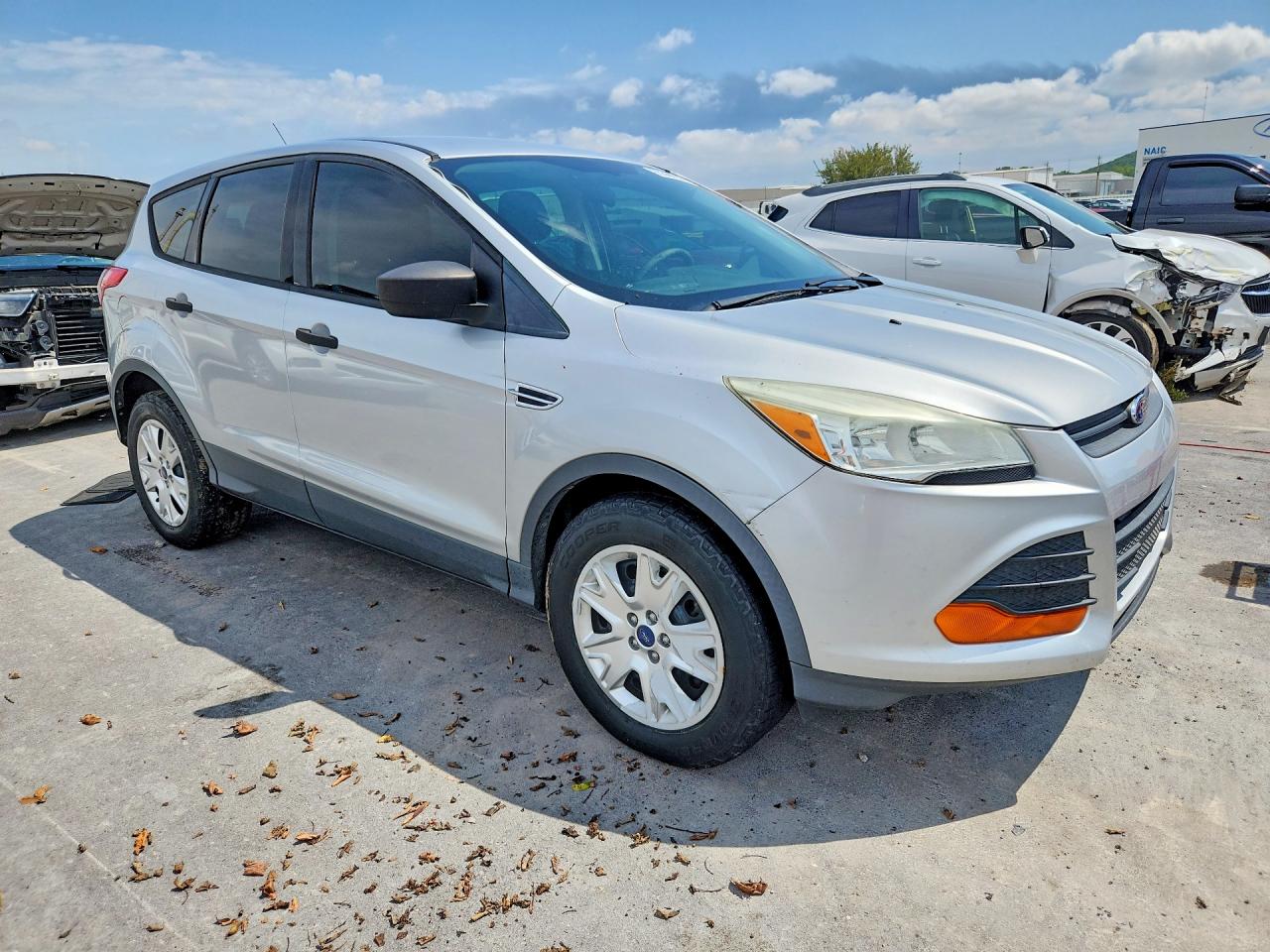 2013 Ford Escape S Silver vin: 1FMCU0F79DUA71715
