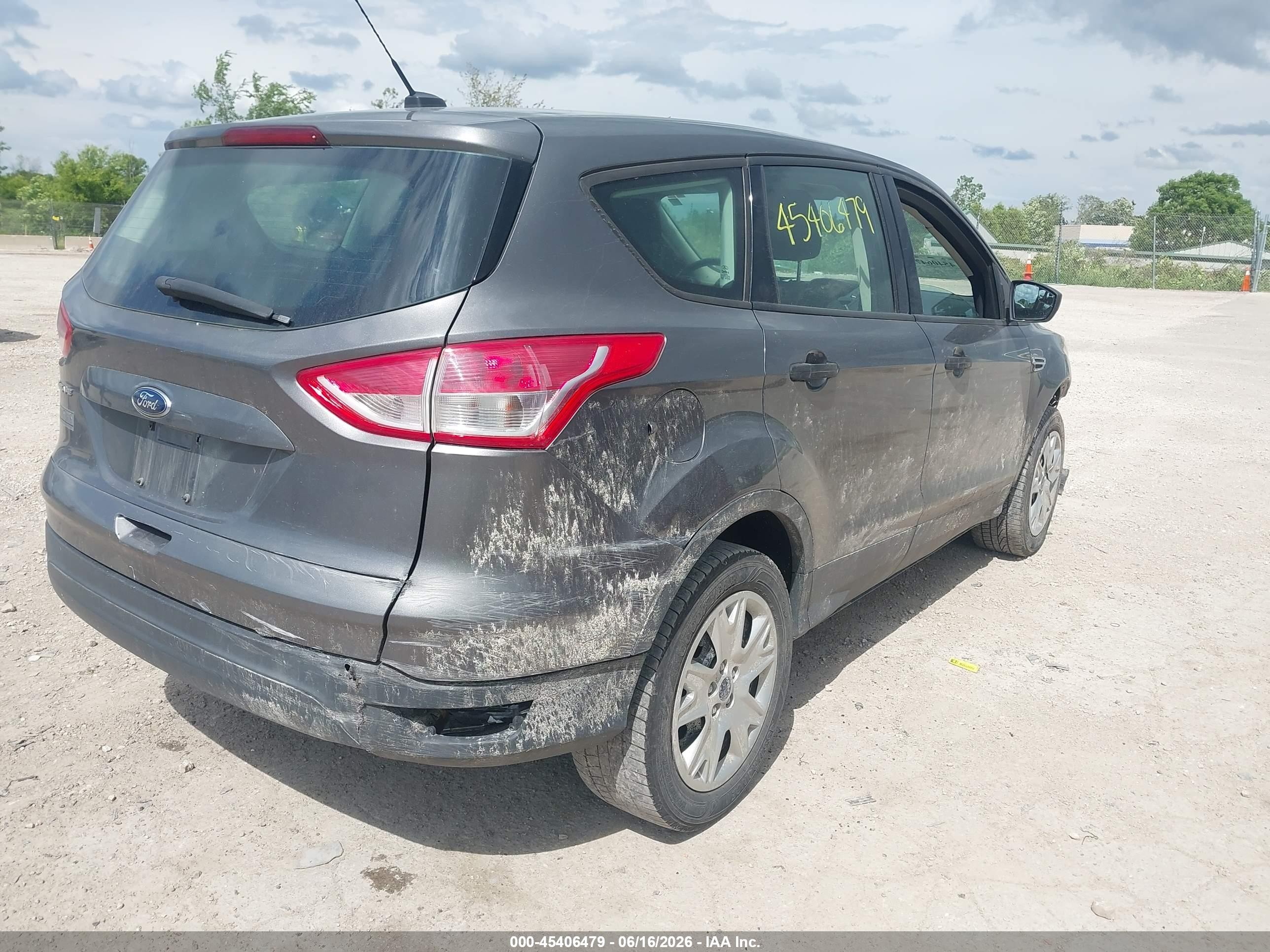 2013 Ford Escape S Gray vin: 1FMCU0F79DUB79221