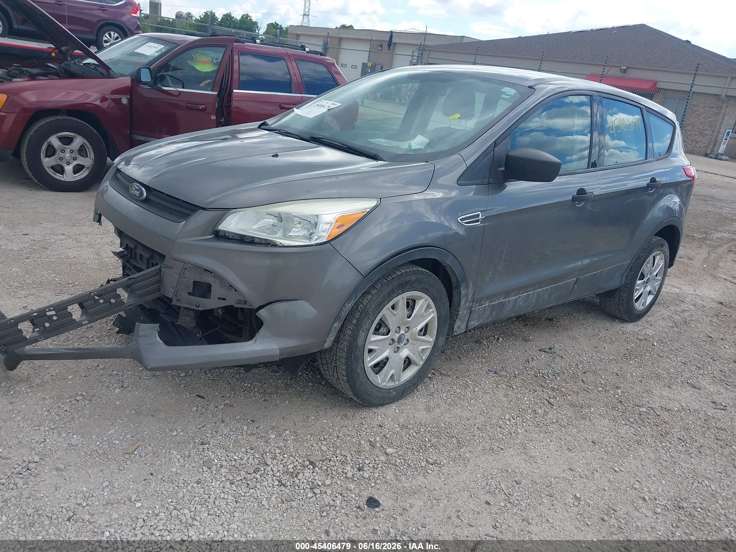 2013 Ford Escape S Gray vin: 1FMCU0F79DUB79221