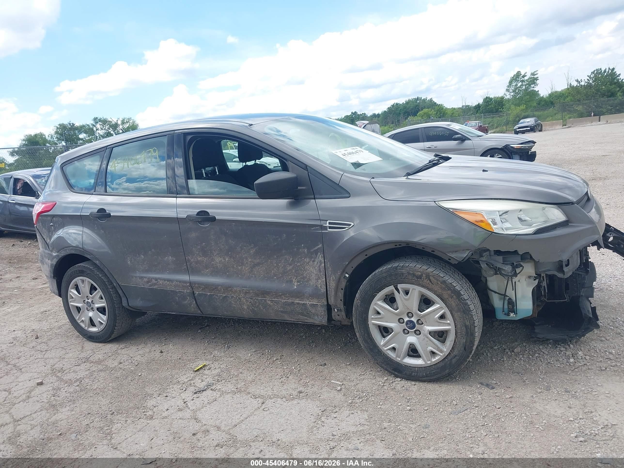 2013 Ford Escape S Gray vin: 1FMCU0F79DUB79221