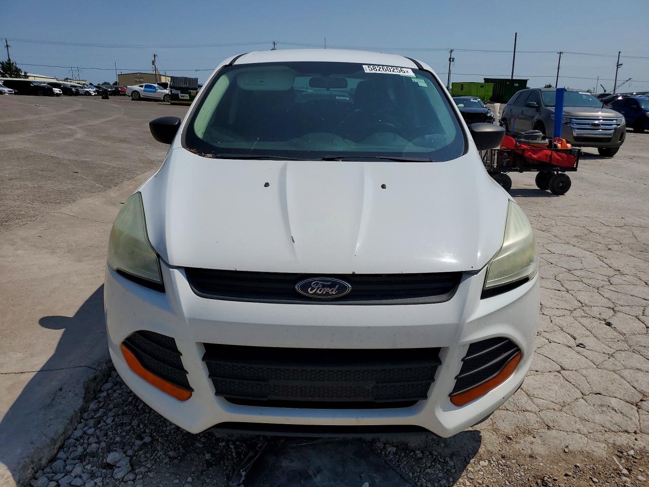 2013 Ford Escape S White vin: 1FMCU0F79DUC03744