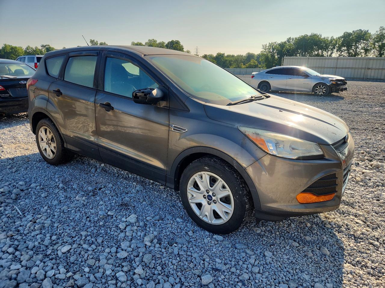 2014 Ford Escape S Gray vin: 1FMCU0F79EUB13818