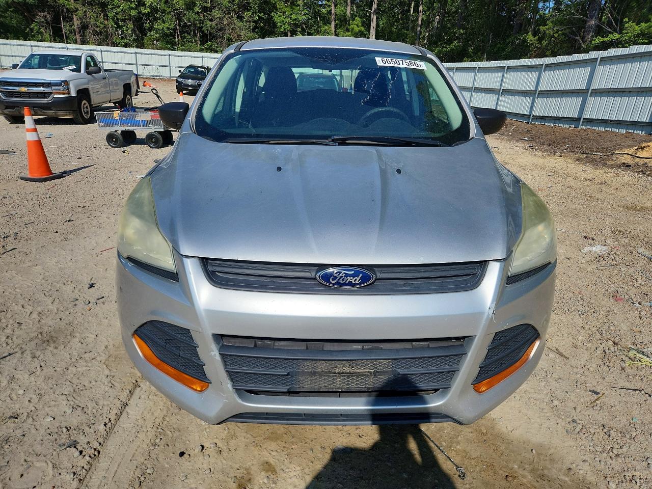 2014 Ford Escape S Silver vin: 1FMCU0F79EUB22079