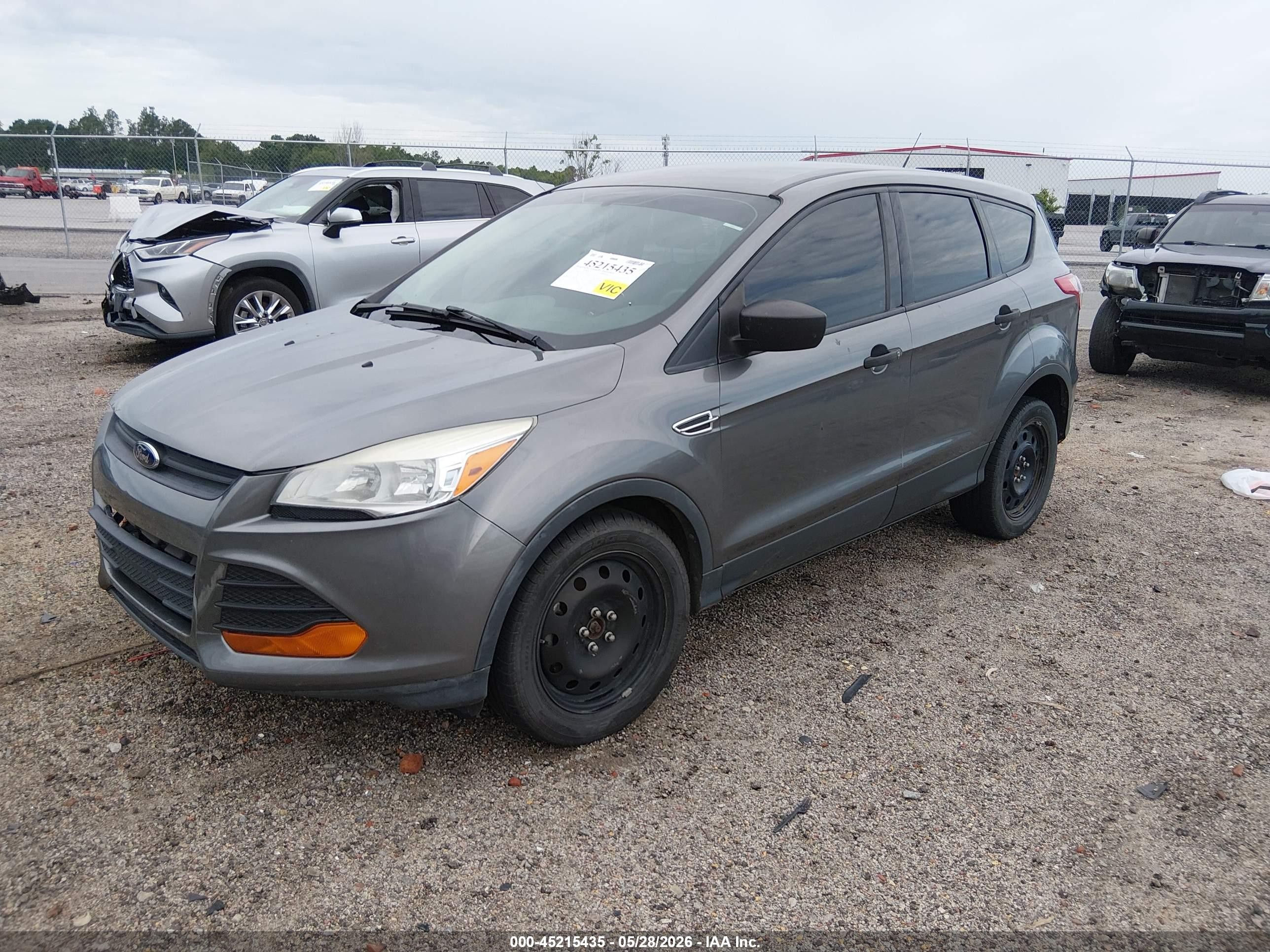 2014 Ford Escape S Gray vin: 1FMCU0F79EUC68420