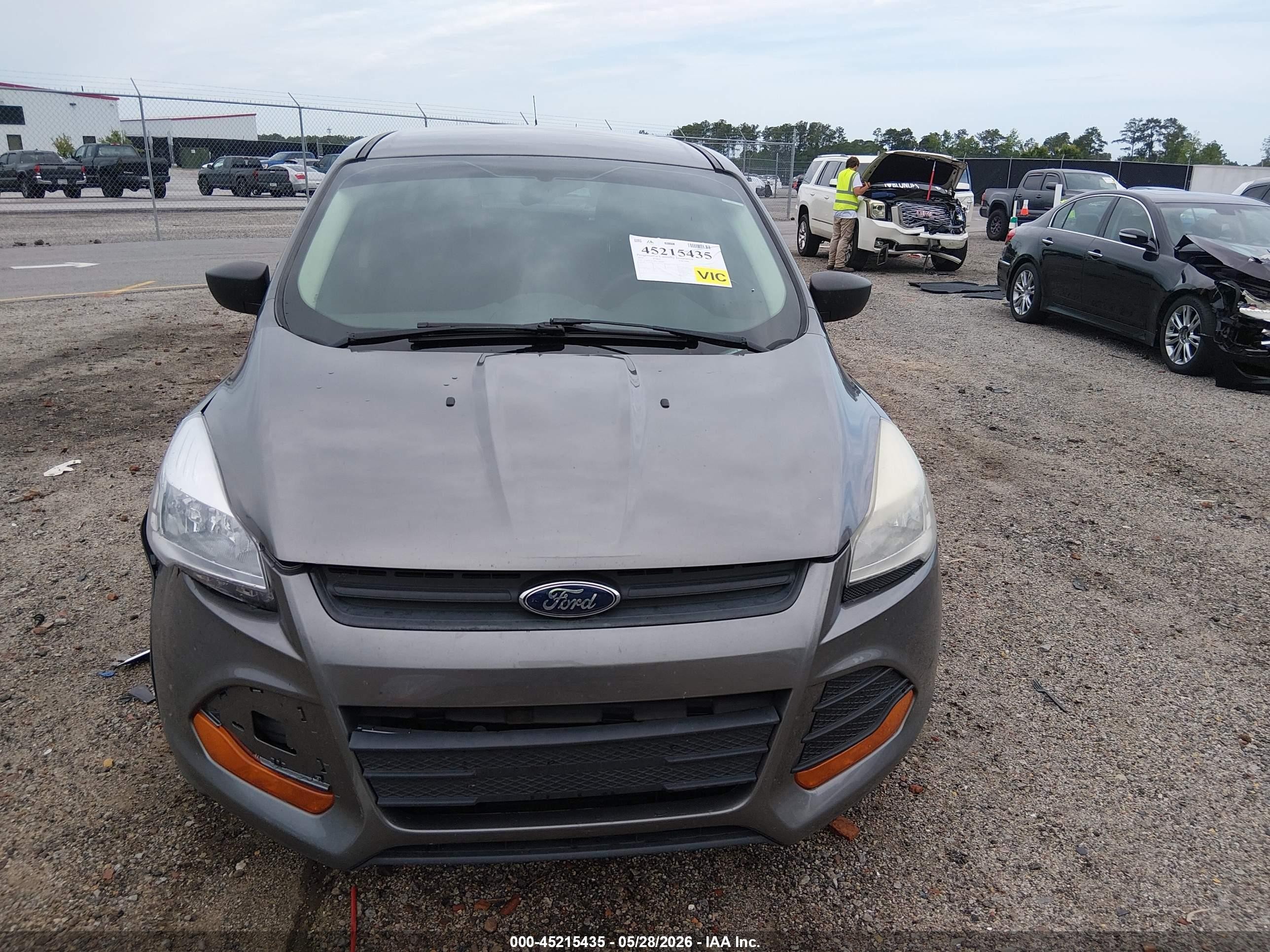 2014 Ford Escape S Gray vin: 1FMCU0F79EUC68420