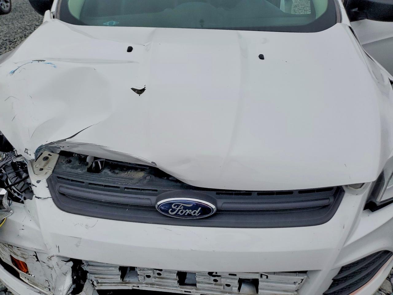 2014 Ford Escape S Белый vin: 1FMCU0F79EUC82656