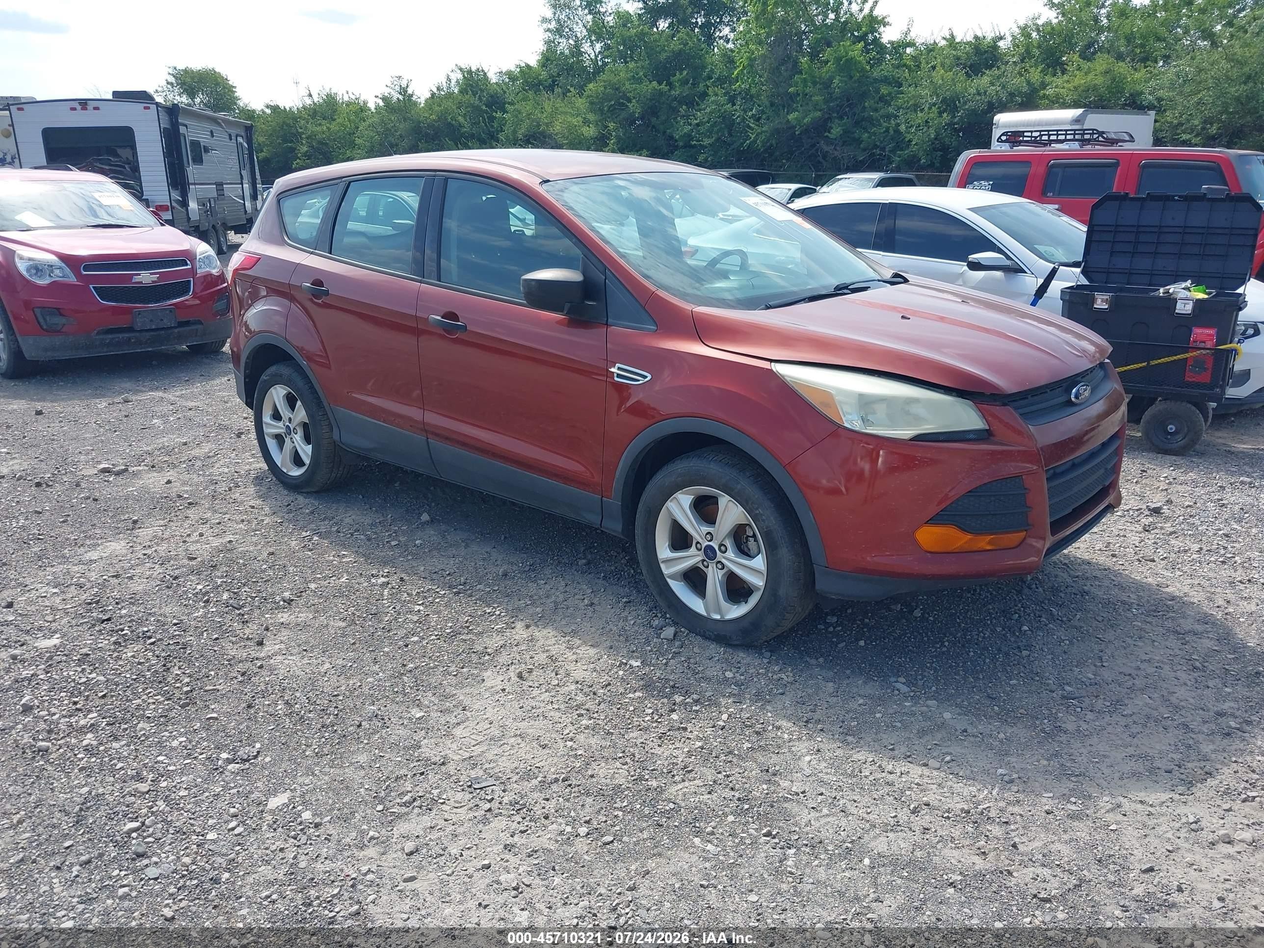 2014 Ford Escape S Оранжевый vin: 1FMCU0F79EUE47668