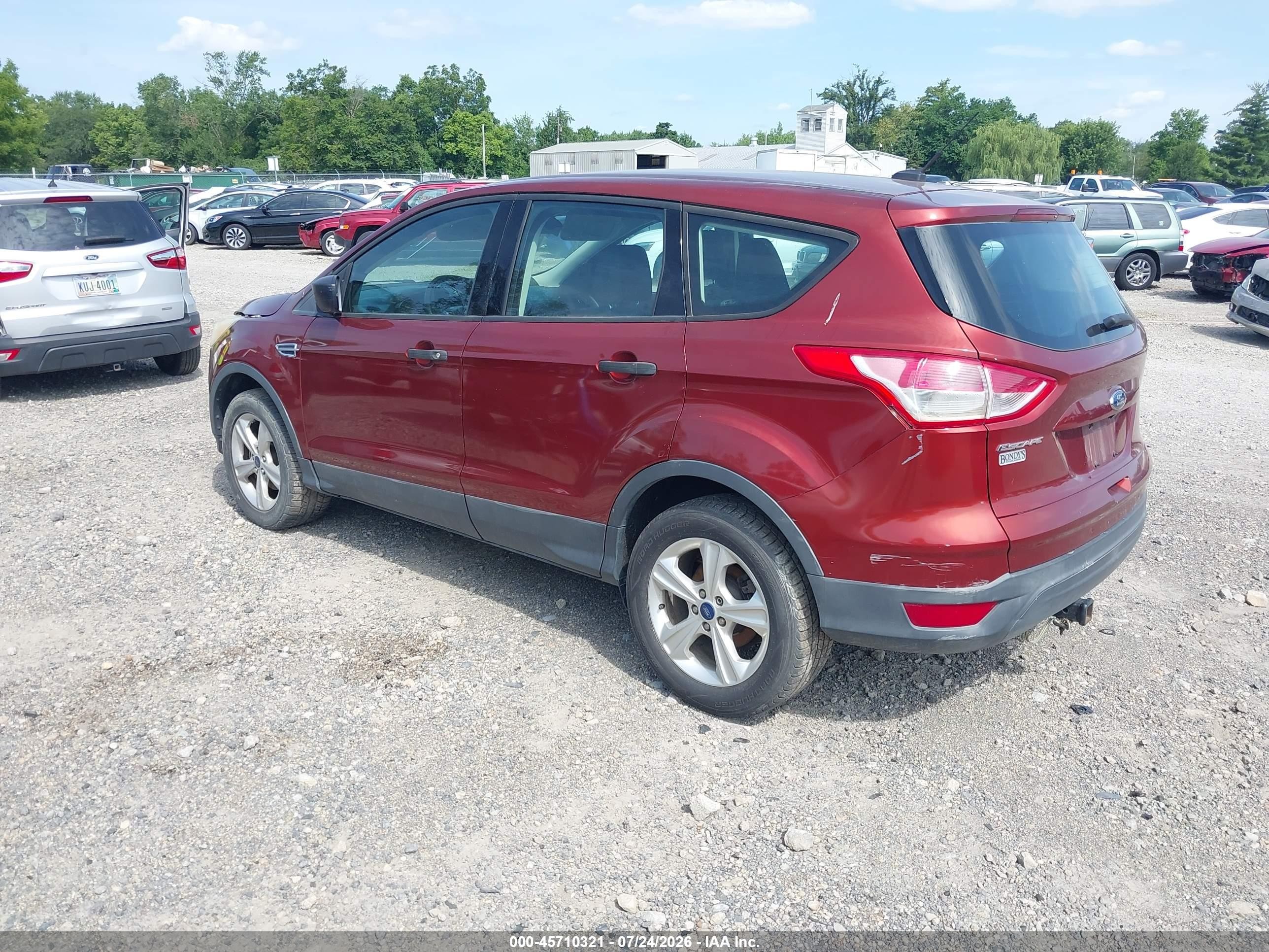 2014 Ford Escape S Orange vin: 1FMCU0F79EUE47668