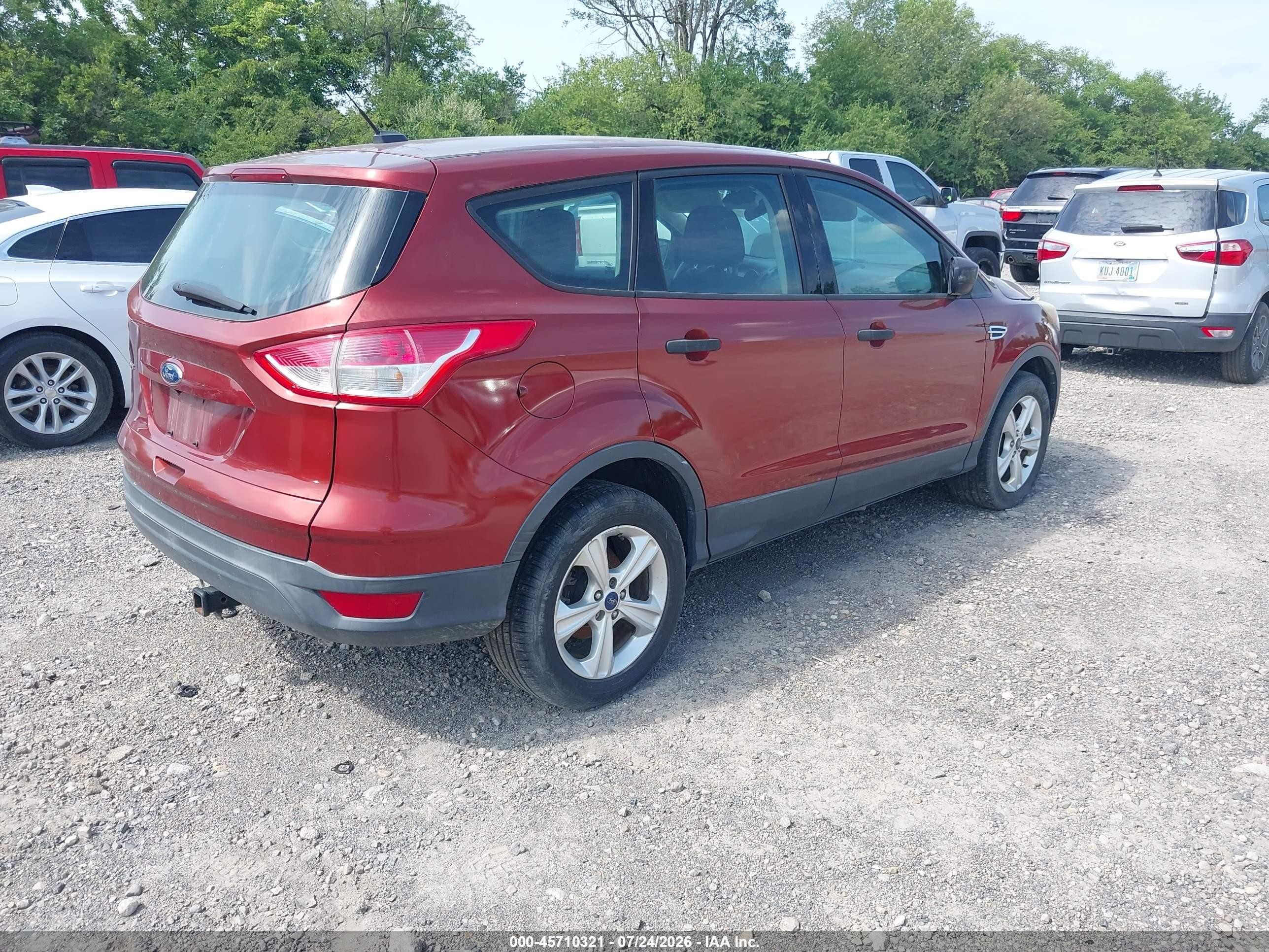 2014 Ford Escape S Orange vin: 1FMCU0F79EUE47668