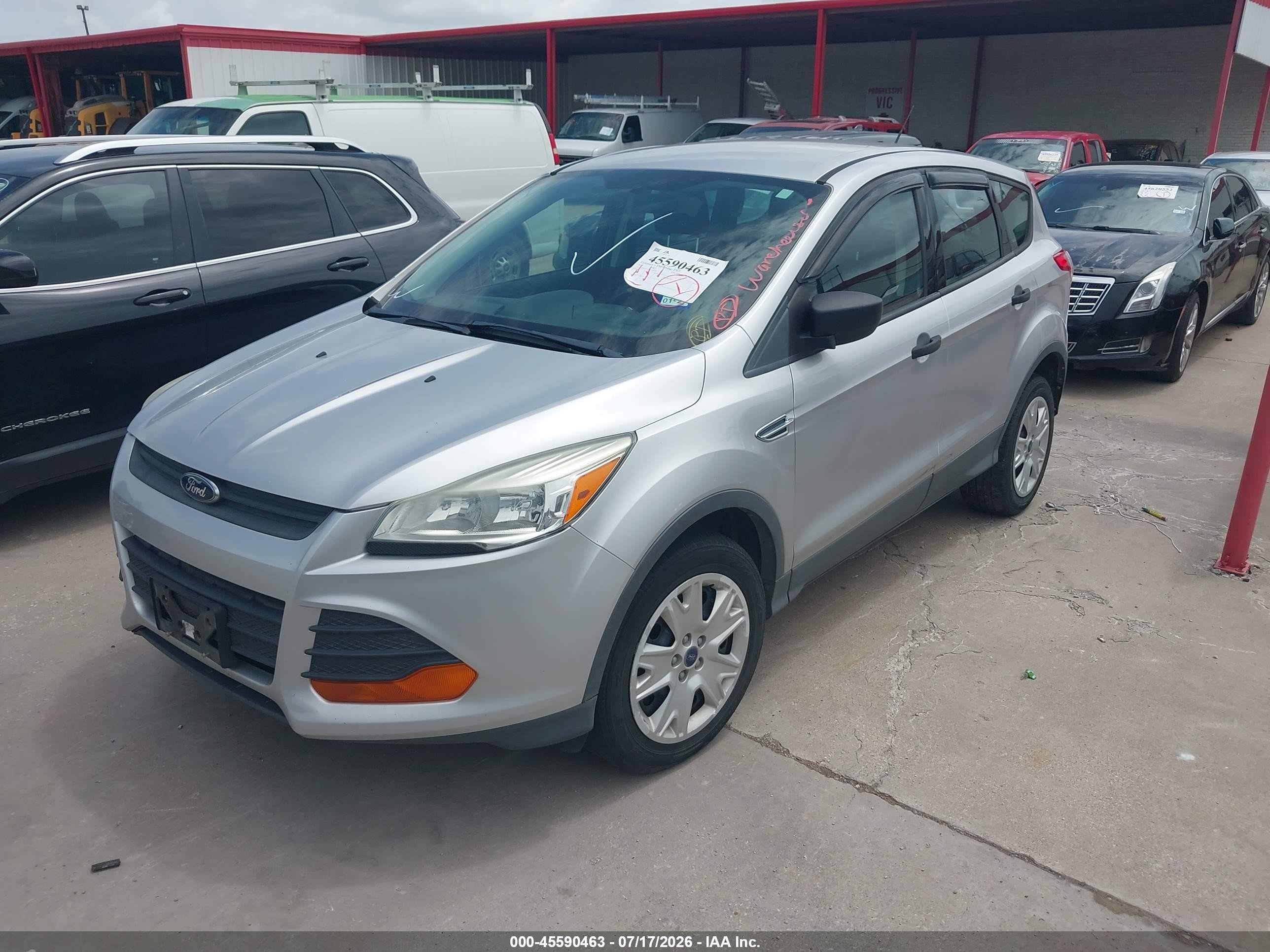 2014 Ford Escape S Silver vin: 1FMCU0F79EUE50733