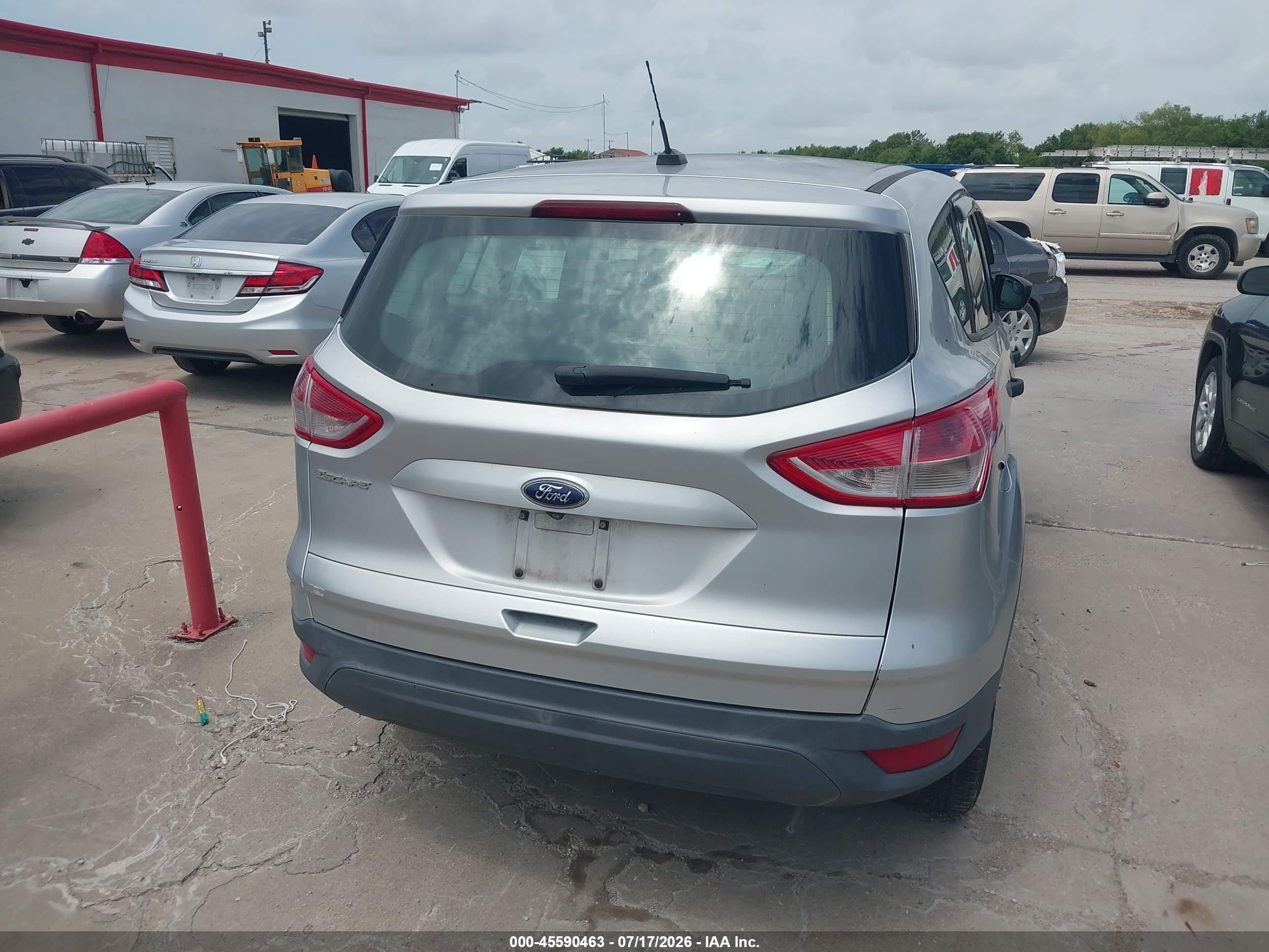 2014 Ford Escape S Silver vin: 1FMCU0F79EUE50733