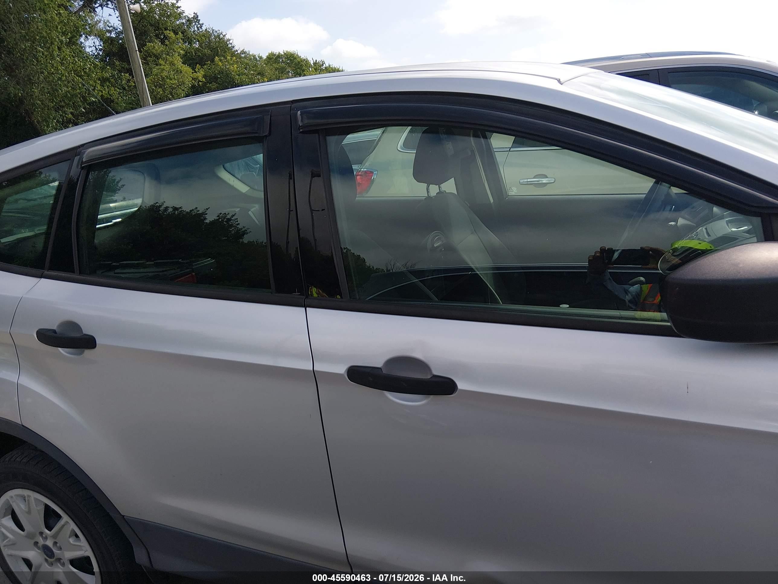 2014 Ford Escape S Silver vin: 1FMCU0F79EUE50733