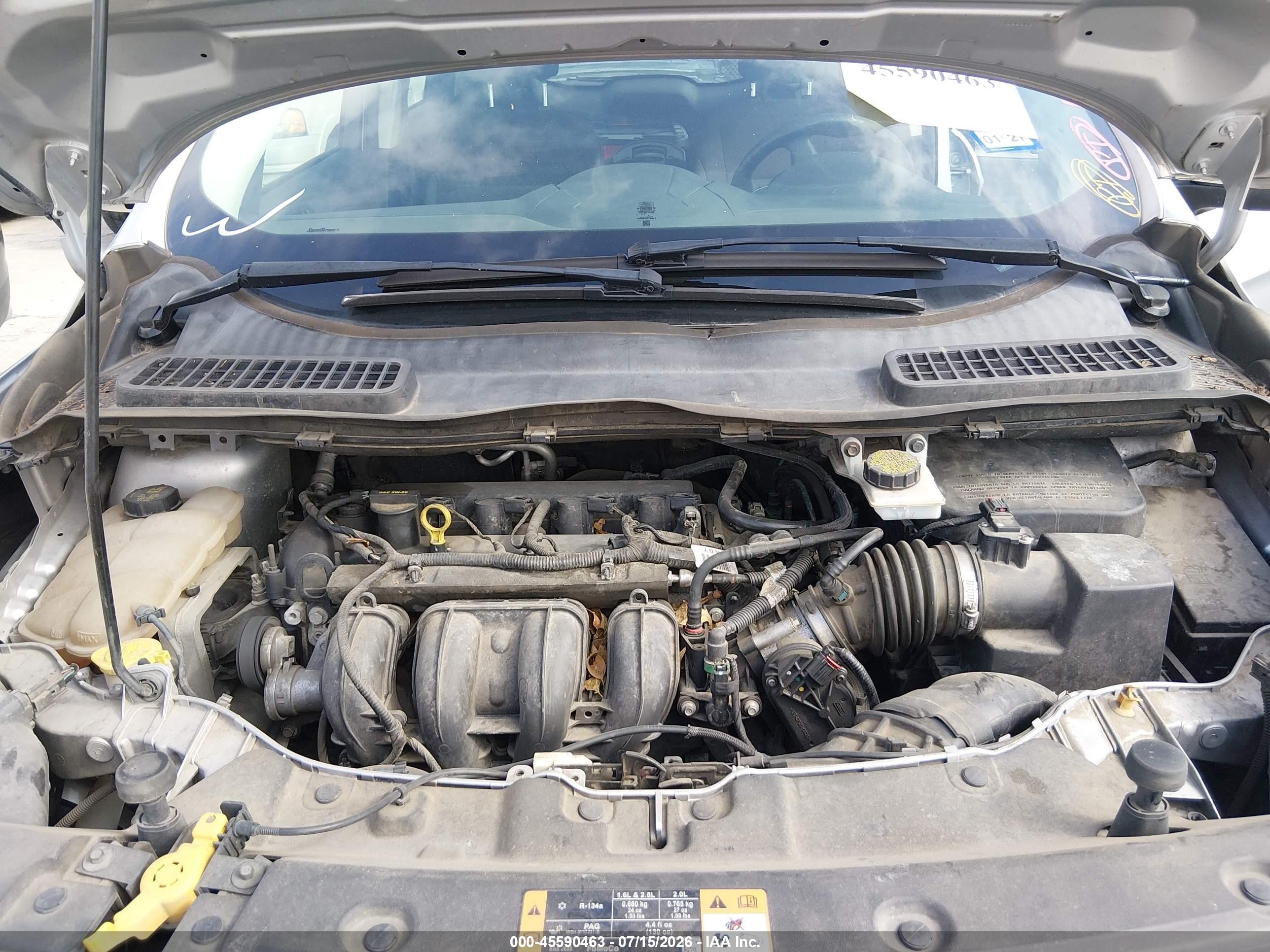 2014 Ford Escape S Silver vin: 1FMCU0F79EUE50733