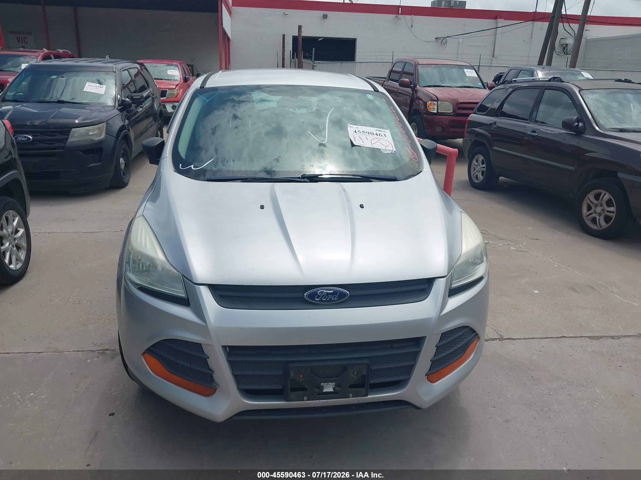 2014 Ford Escape S Silver vin: 1FMCU0F79EUE50733