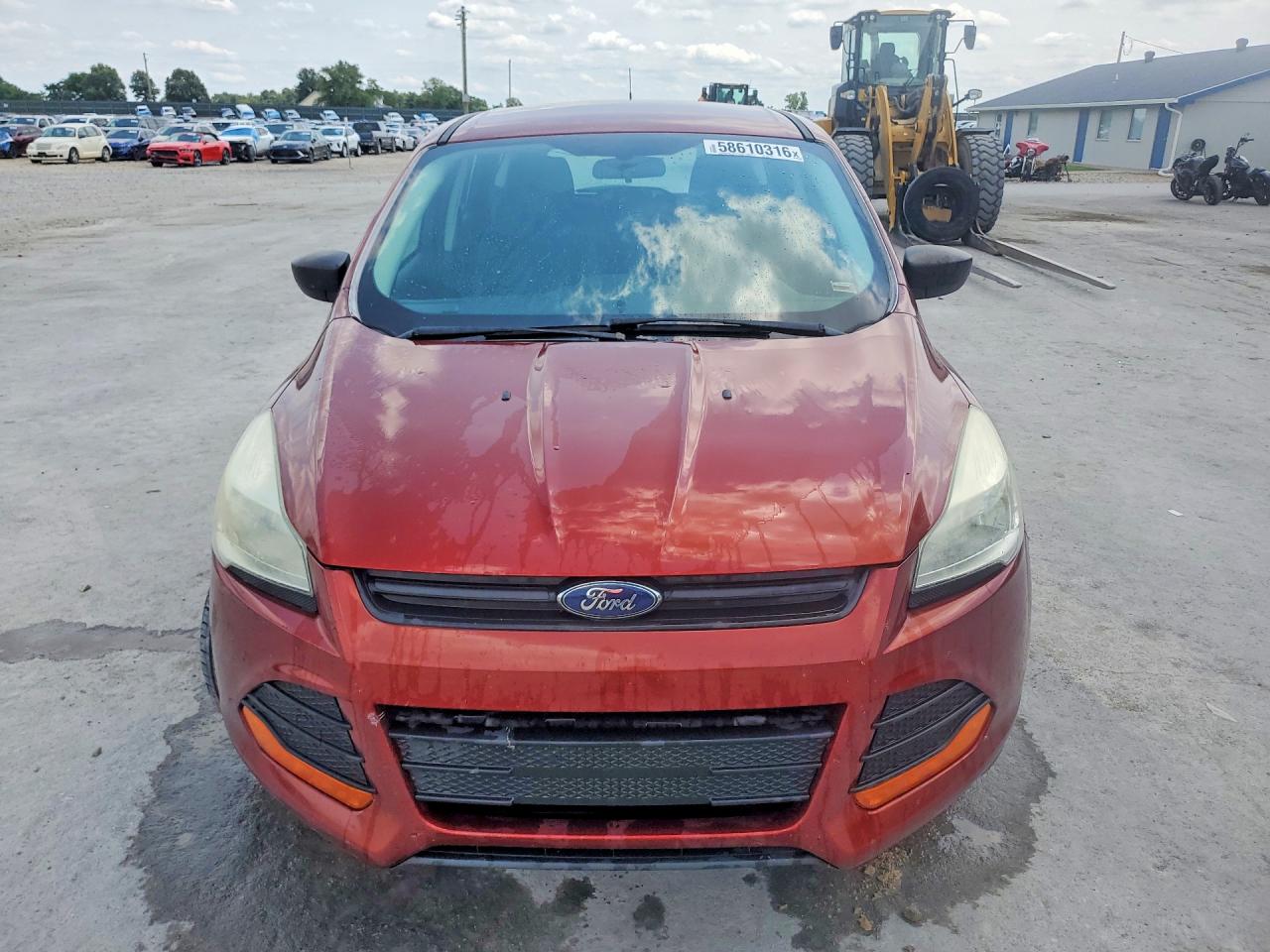 2014 Ford Escape S Red vin: 1FMCU0F79EUE52241