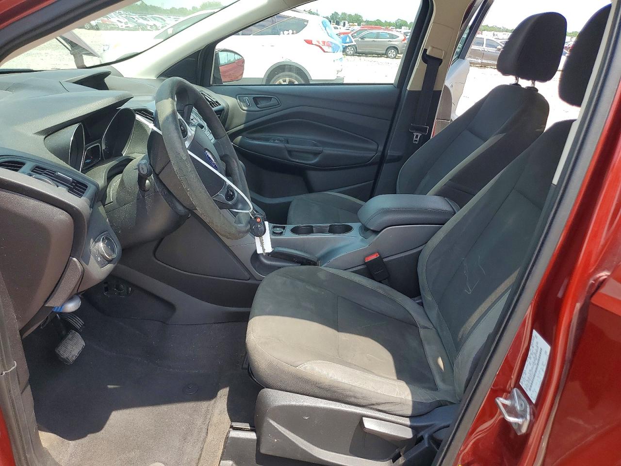 2014 Ford Escape S Red vin: 1FMCU0F79EUE52241