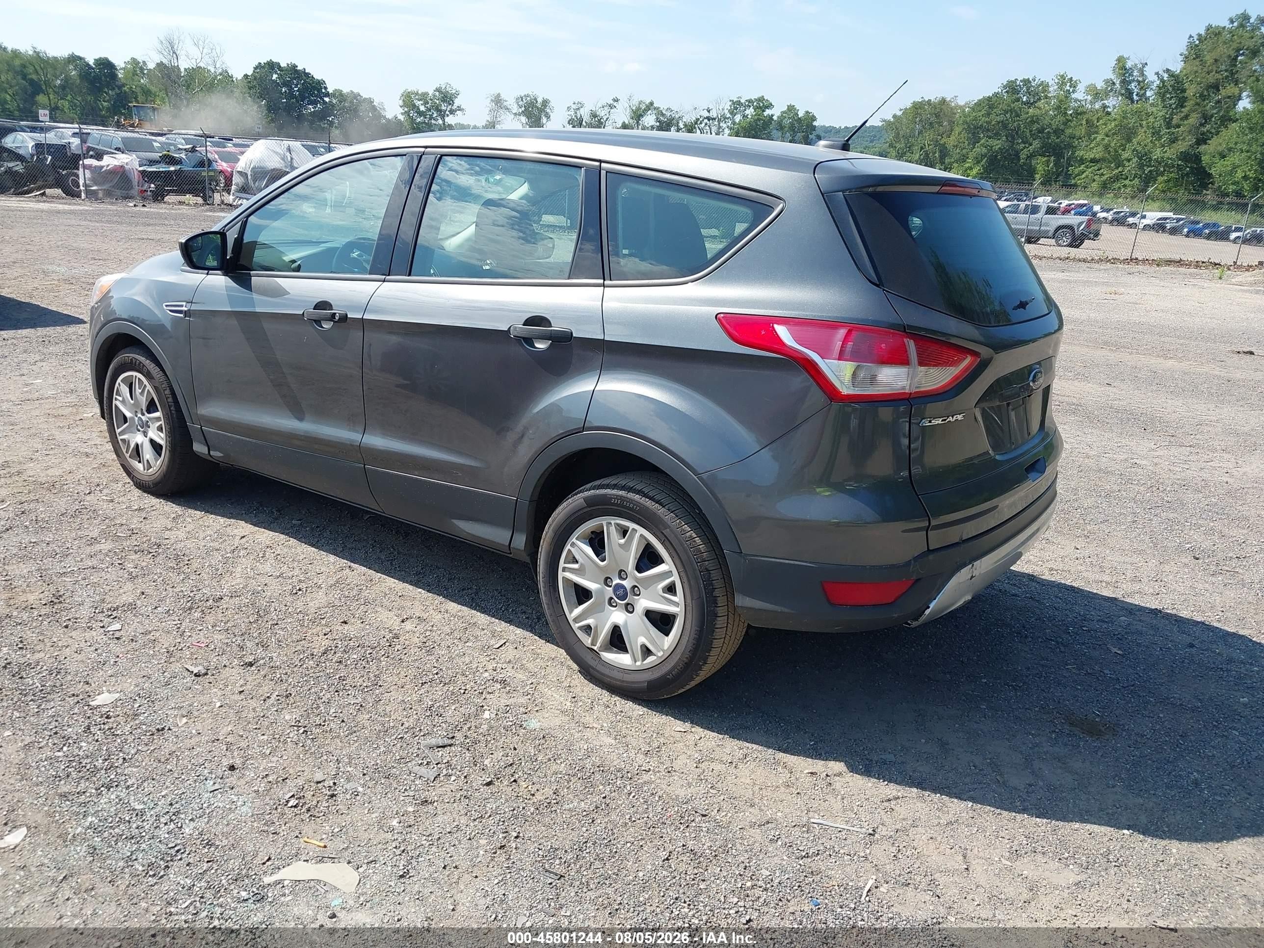 2015 Ford Escape S Gray vin: 1FMCU0F79FUA39334