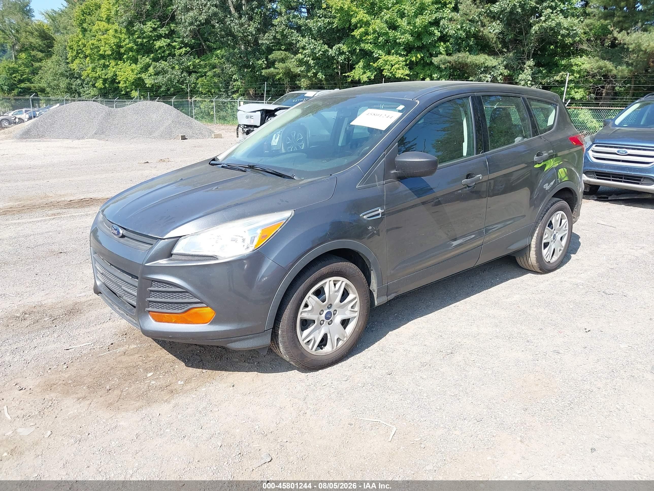 2015 Ford Escape S Gray vin: 1FMCU0F79FUA39334