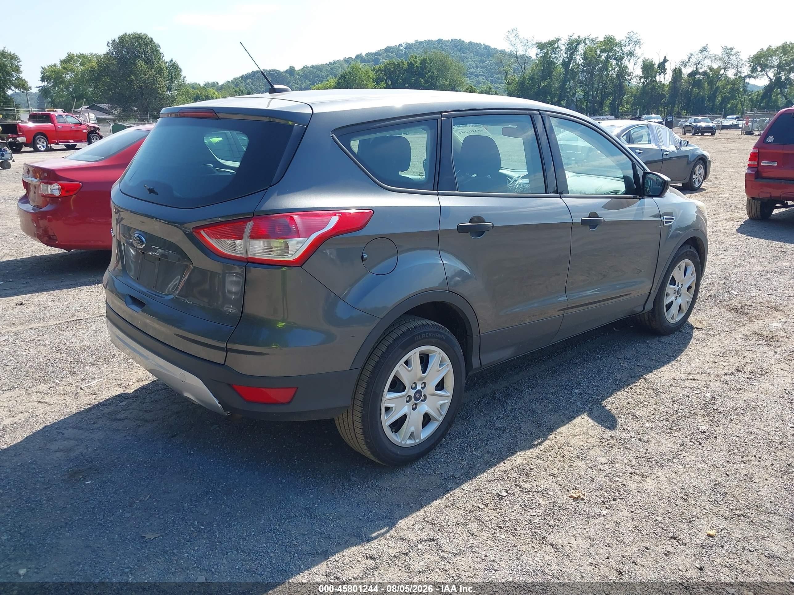 2015 Ford Escape S Gray vin: 1FMCU0F79FUA39334