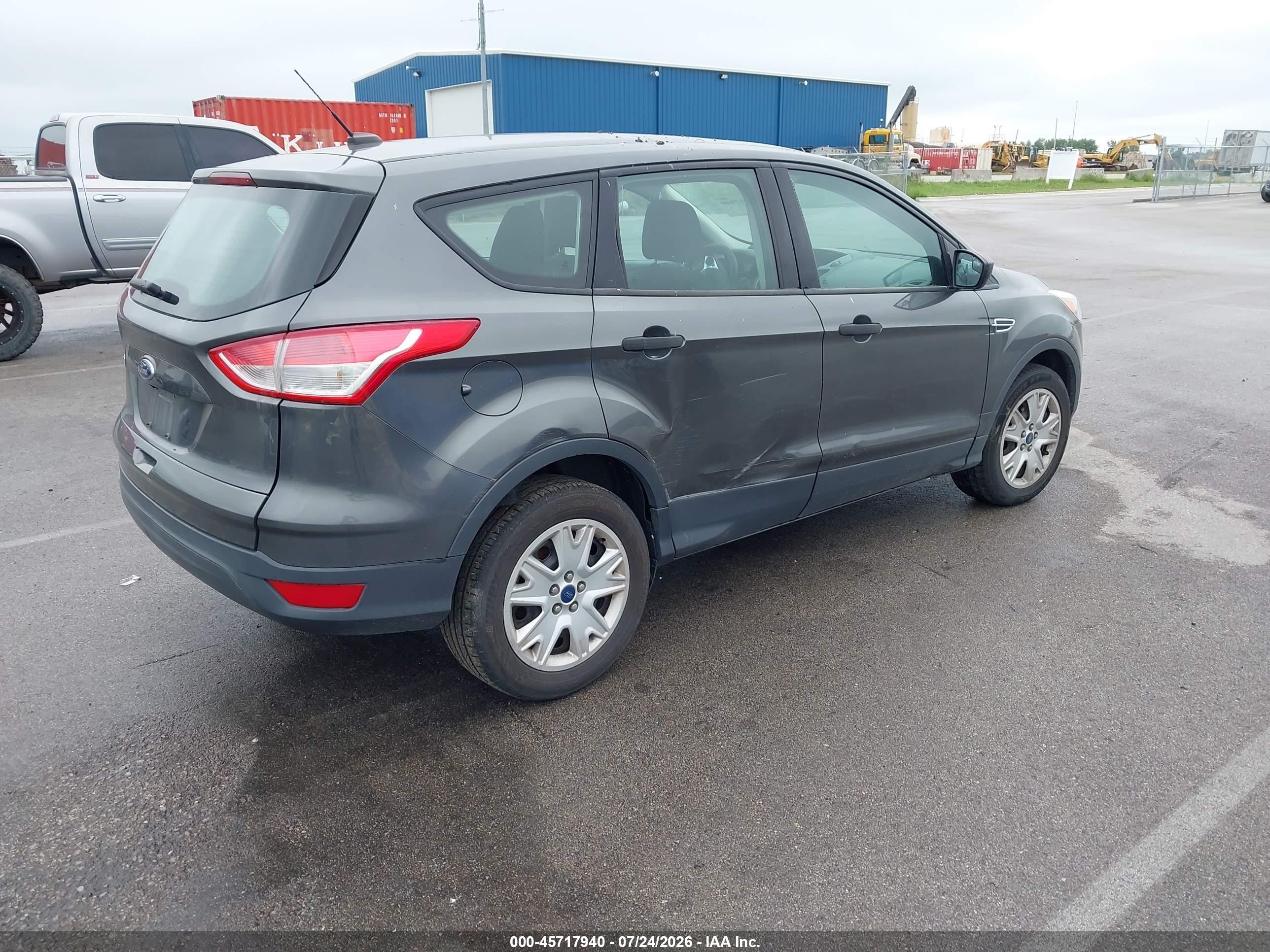 2015 Ford Escape S Gray vin: 1FMCU0F79FUB06093