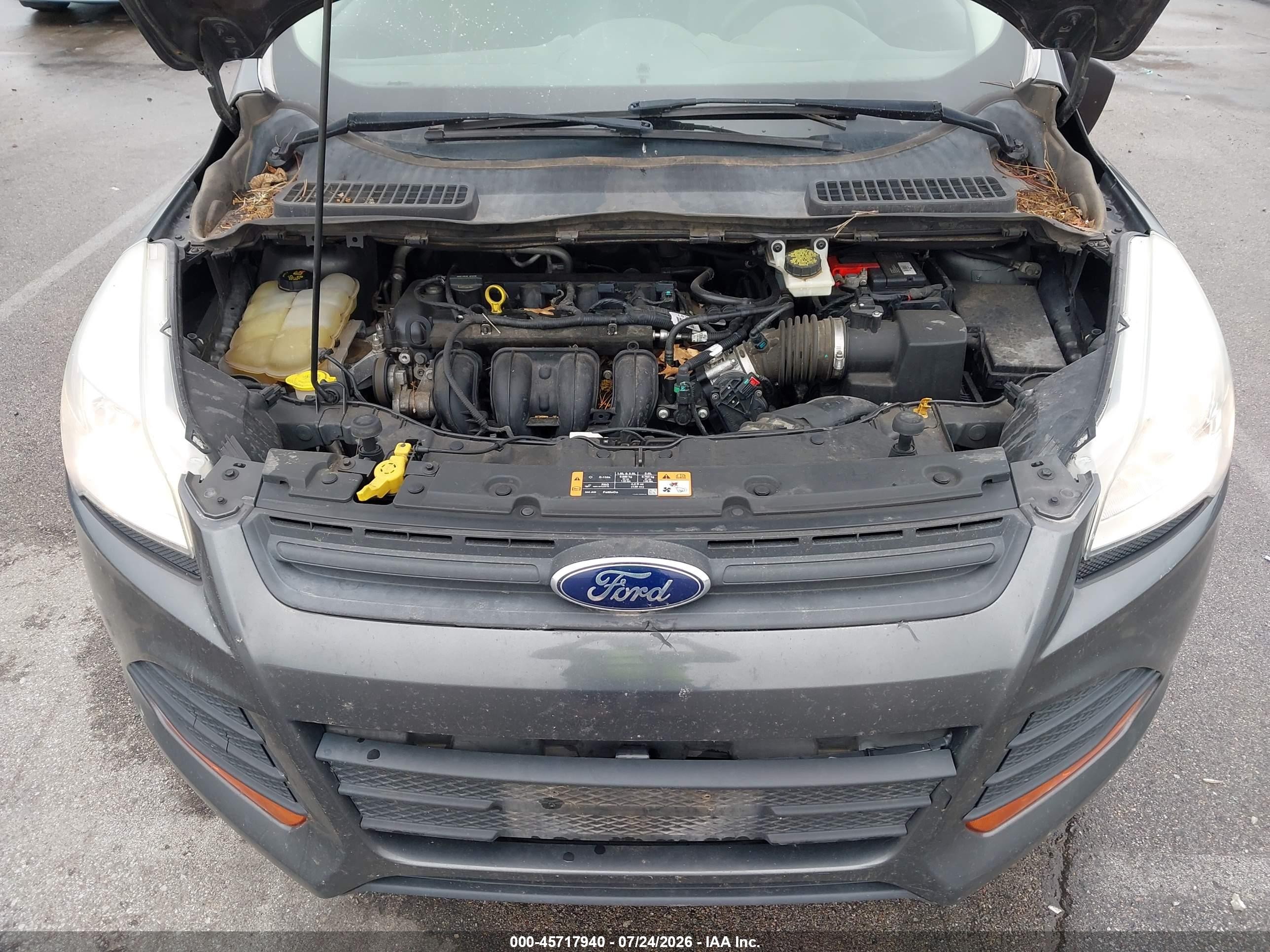 2015 Ford Escape S Gray vin: 1FMCU0F79FUB06093