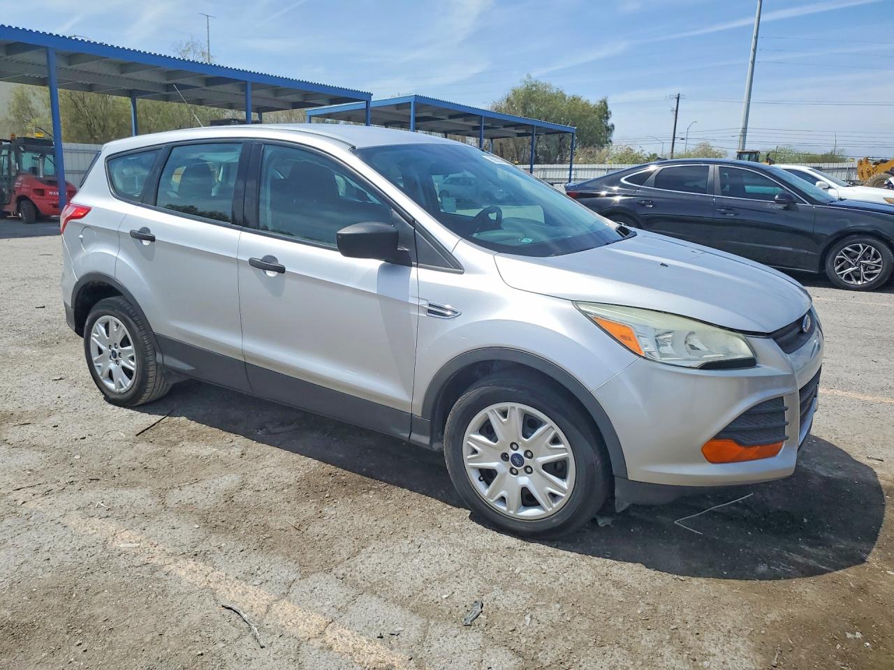 2015 Ford Escape S Silver vin: 1FMCU0F79FUC12821