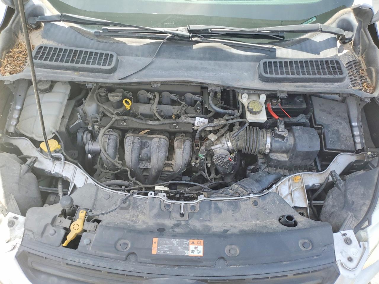 2015 Ford Escape S Silver vin: 1FMCU0F79FUC12821