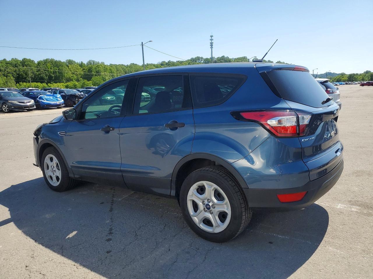 2018 Ford Escape S Blue vin: 1FMCU0F79JUC01861